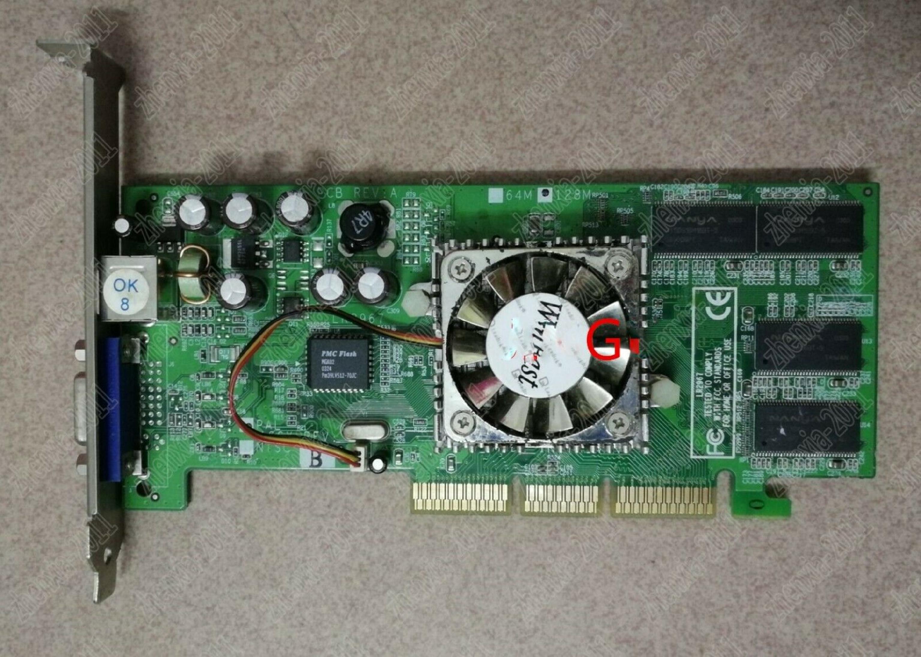 WINFAST A340 128MB AGP VIDEO CARD WITH VGA DVI AND TV-OUT OUTPUTS