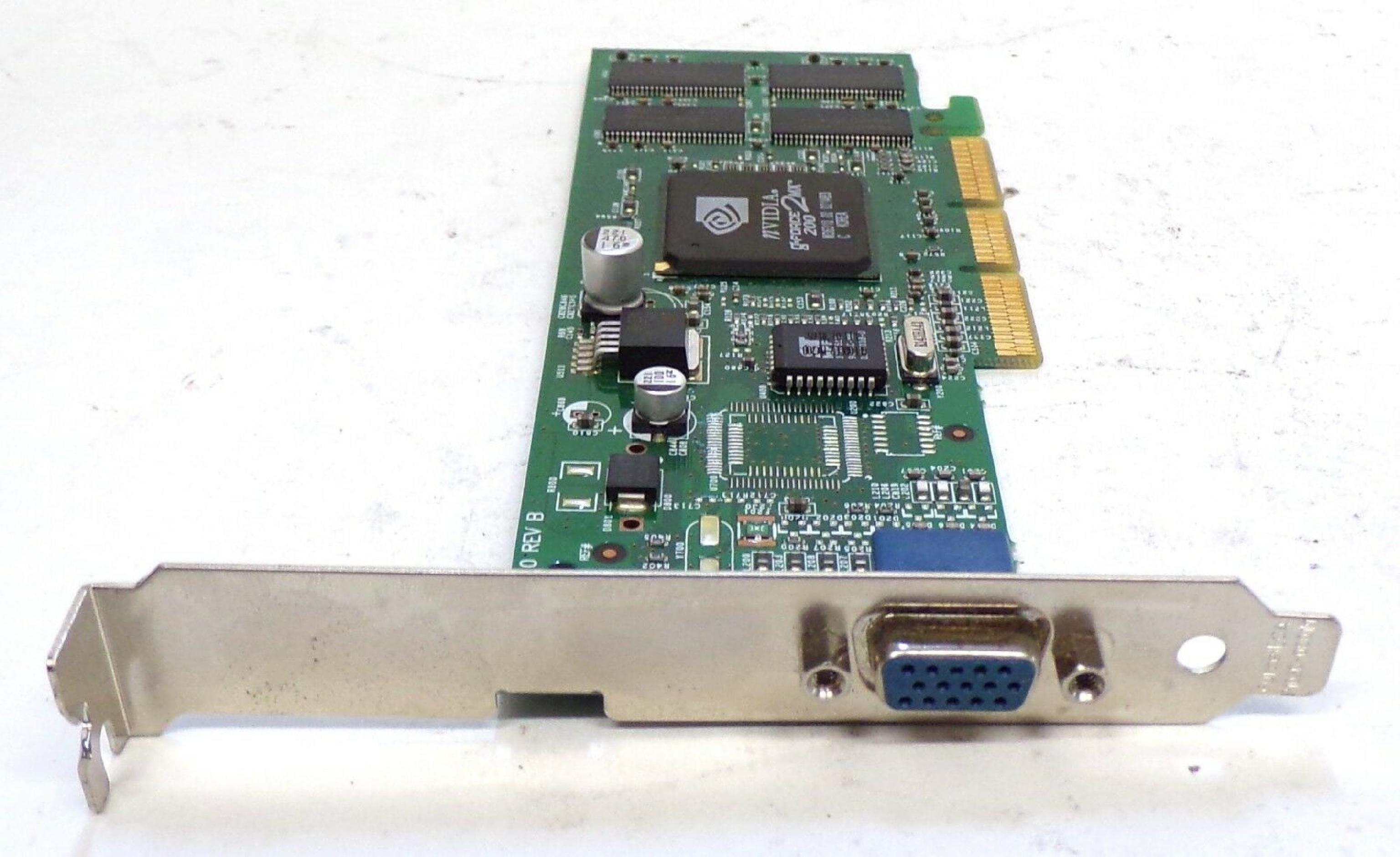 NVIDIA NV875.0 32MB AGP VIDEO CARD WITH VGA OUTPUT GFORCE2MX 200