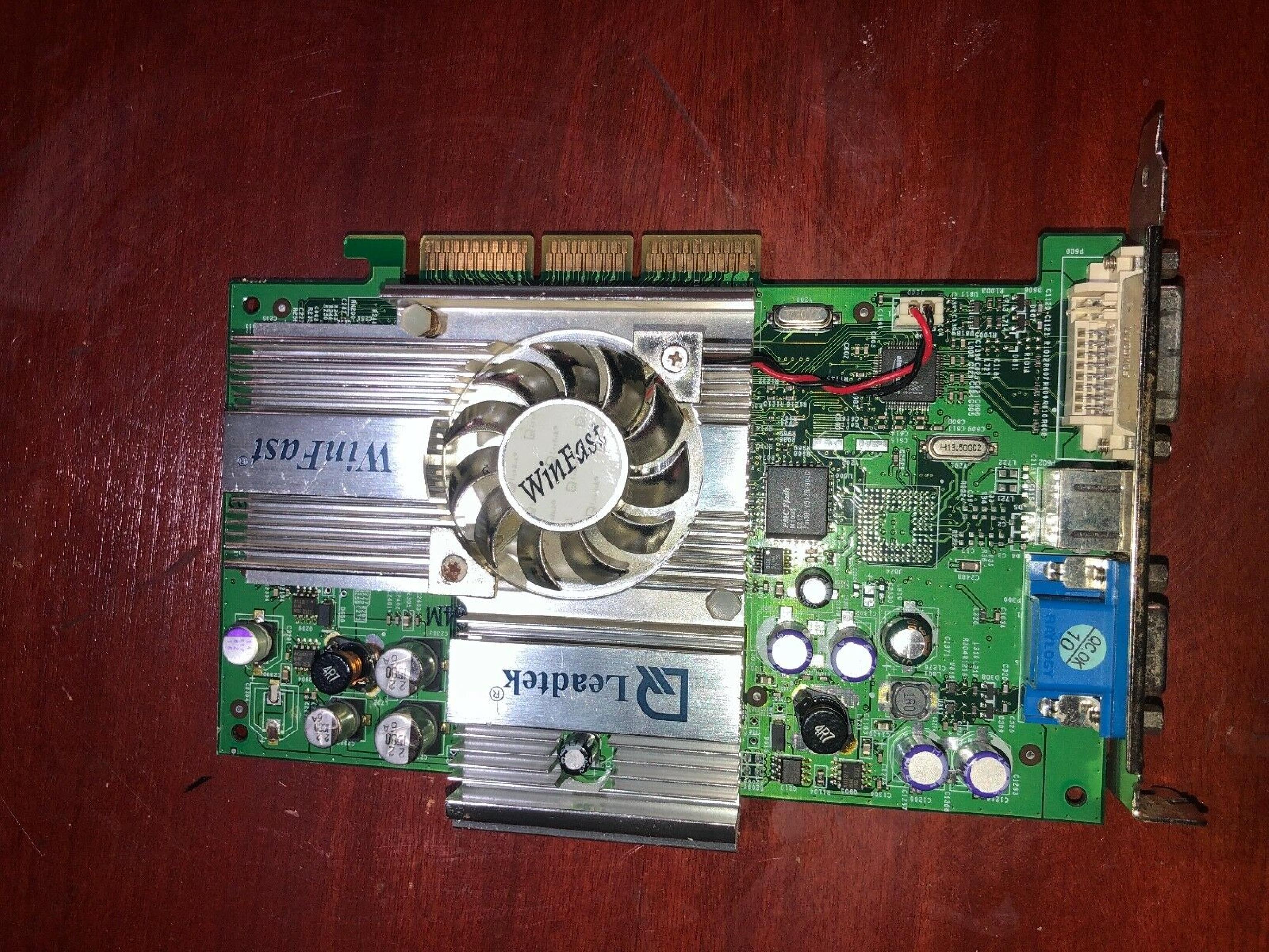 WINFAST A250LE 64MB AGP VIDEO CARD WITH VGA DVI AND TV-OUT OUTPUTS