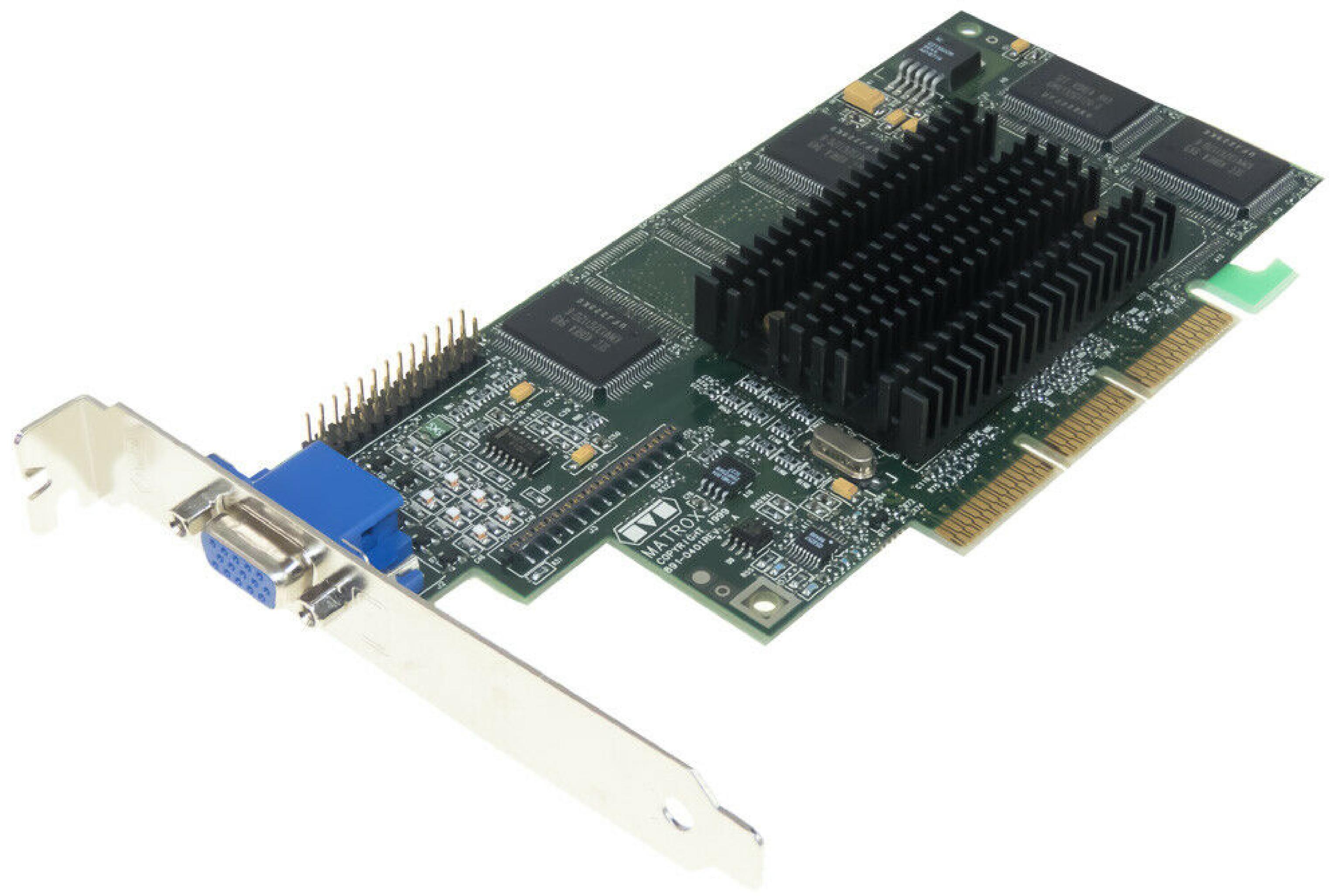 MATROX / COMPAQ / HEWLETT PACKARD / HP 400438-001 16MB AGP VIDEO CARD WITH VGA OUTPUT G400 MILLENNIUM AGP/ ATX BOARD