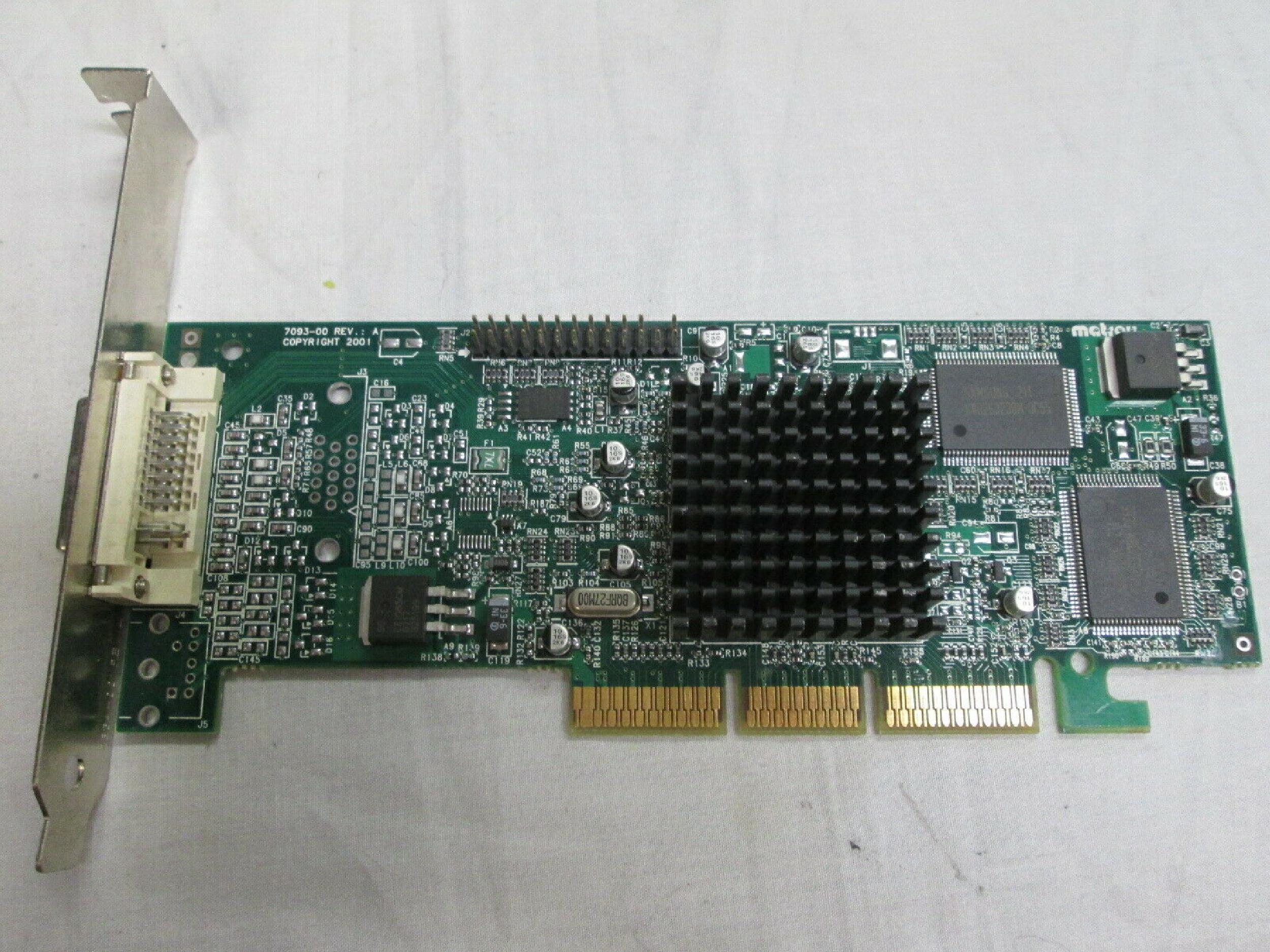 MATROX G45FMLDVA32DB 32MB AGP VIDEO CARD WITH DVI OUTPUT