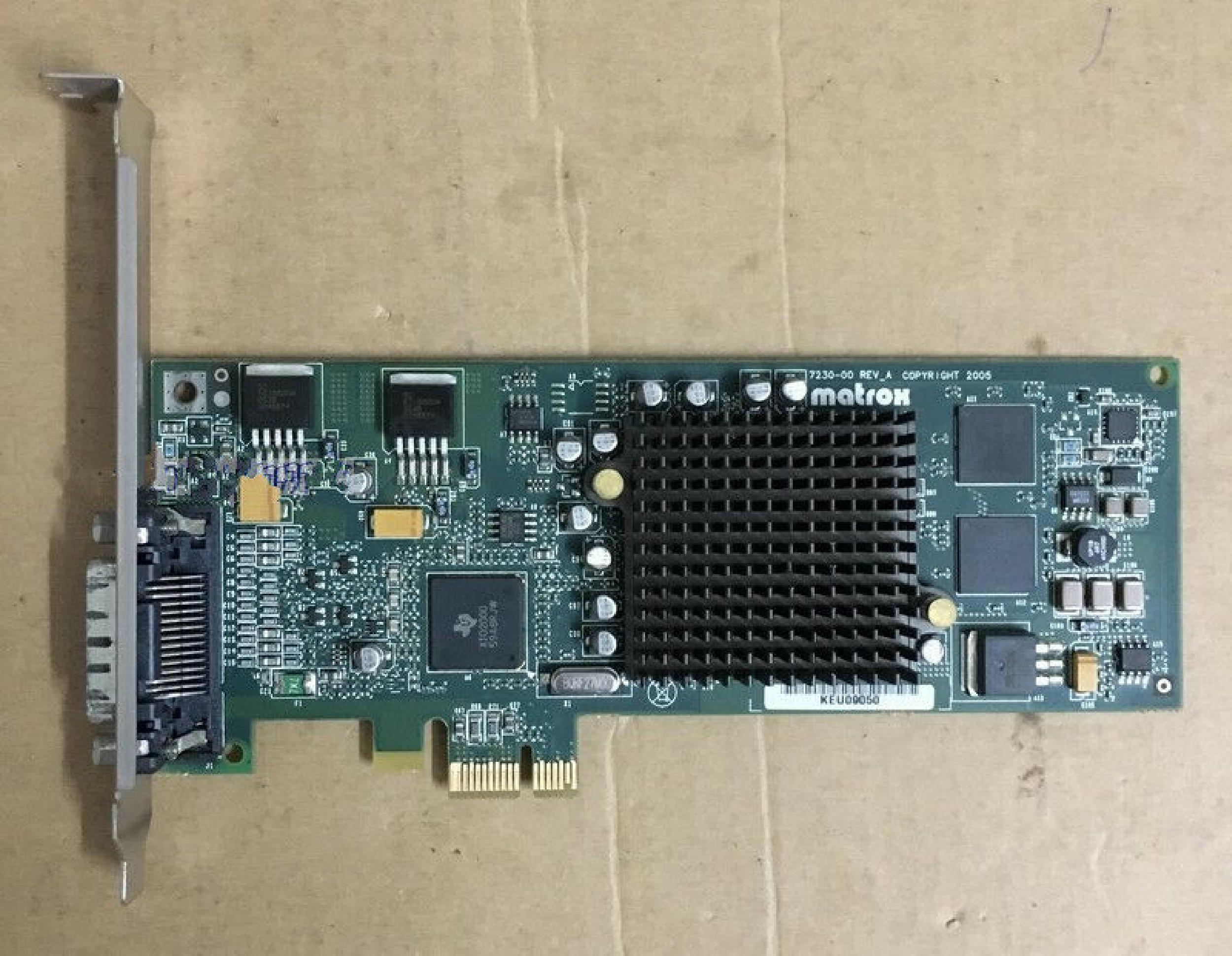 MATROX G55+-MDDE32LPD 32MB PCI VIDEO CARD WITH OUTPUT