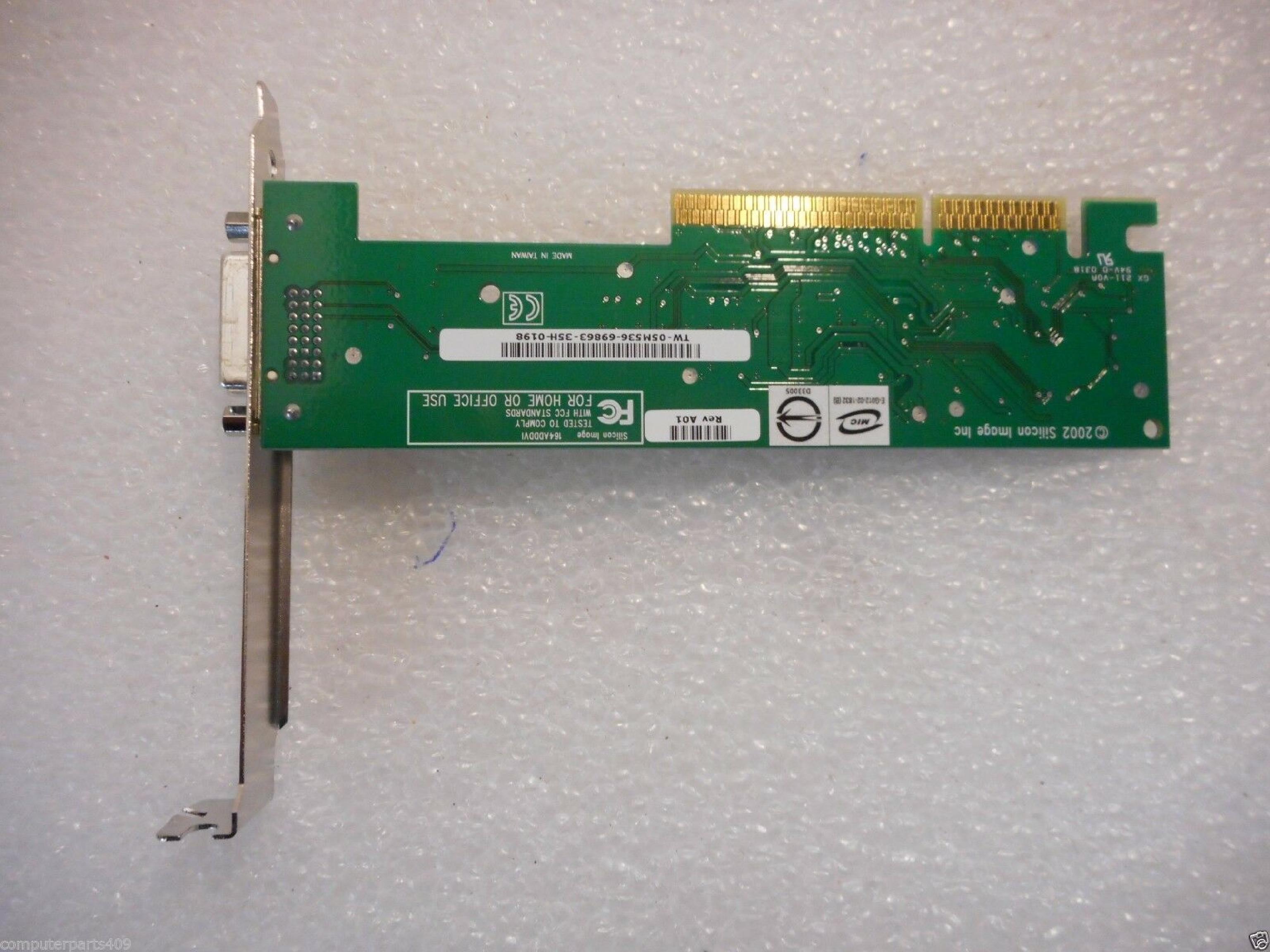 SILICON IMAGE SIL-SC-0034-C AGP DVI ADAPTER CARD