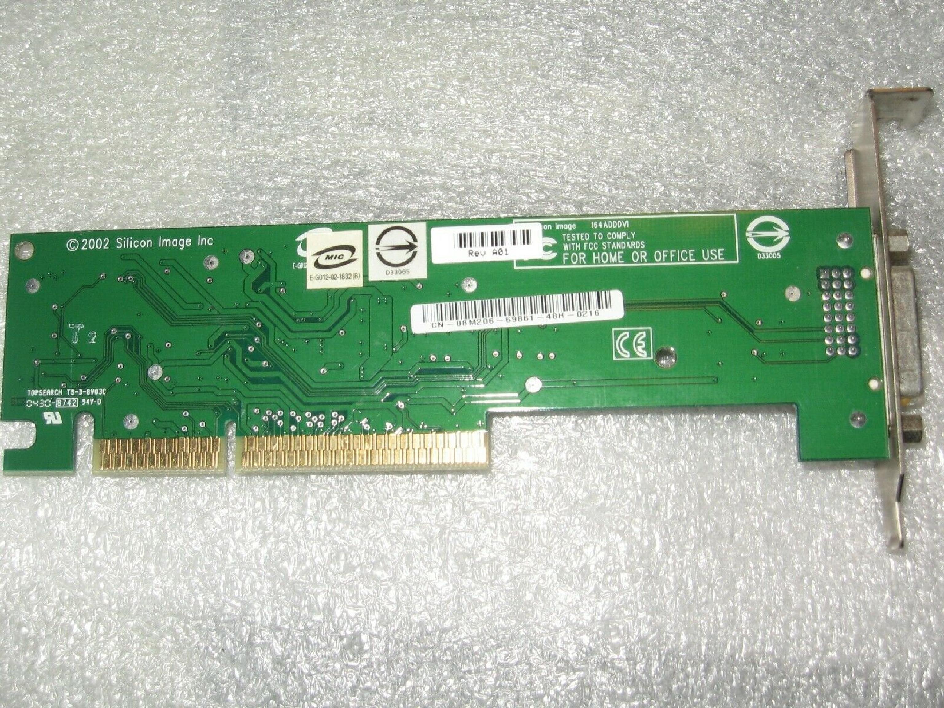 SILICON IMAGE SIL-SC-0034-C AGP DVI ADAPTER CARD