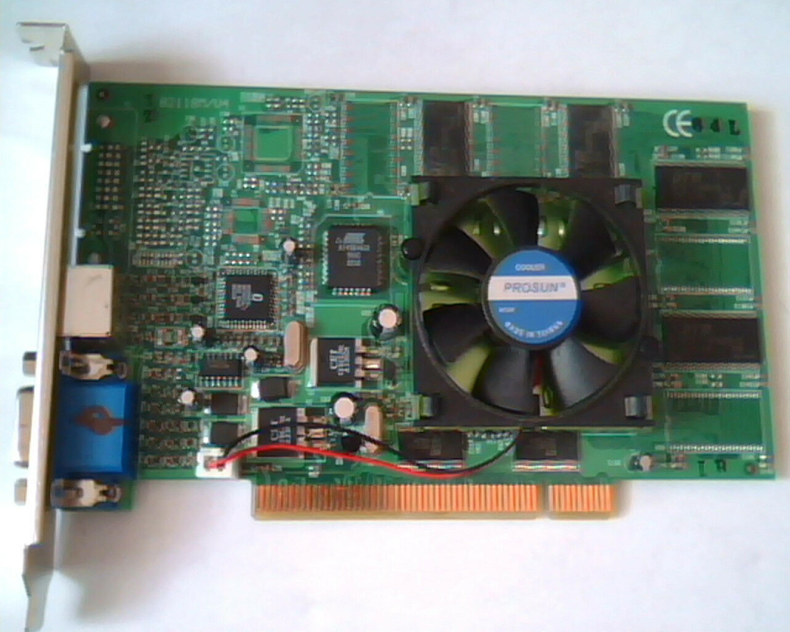 JATON / JTNMC 82118PCI 32MB PCI VIDEO CARD WITH VGA OUTPUT 82118 M/V4 118PCI-64LTV 64MB FAN