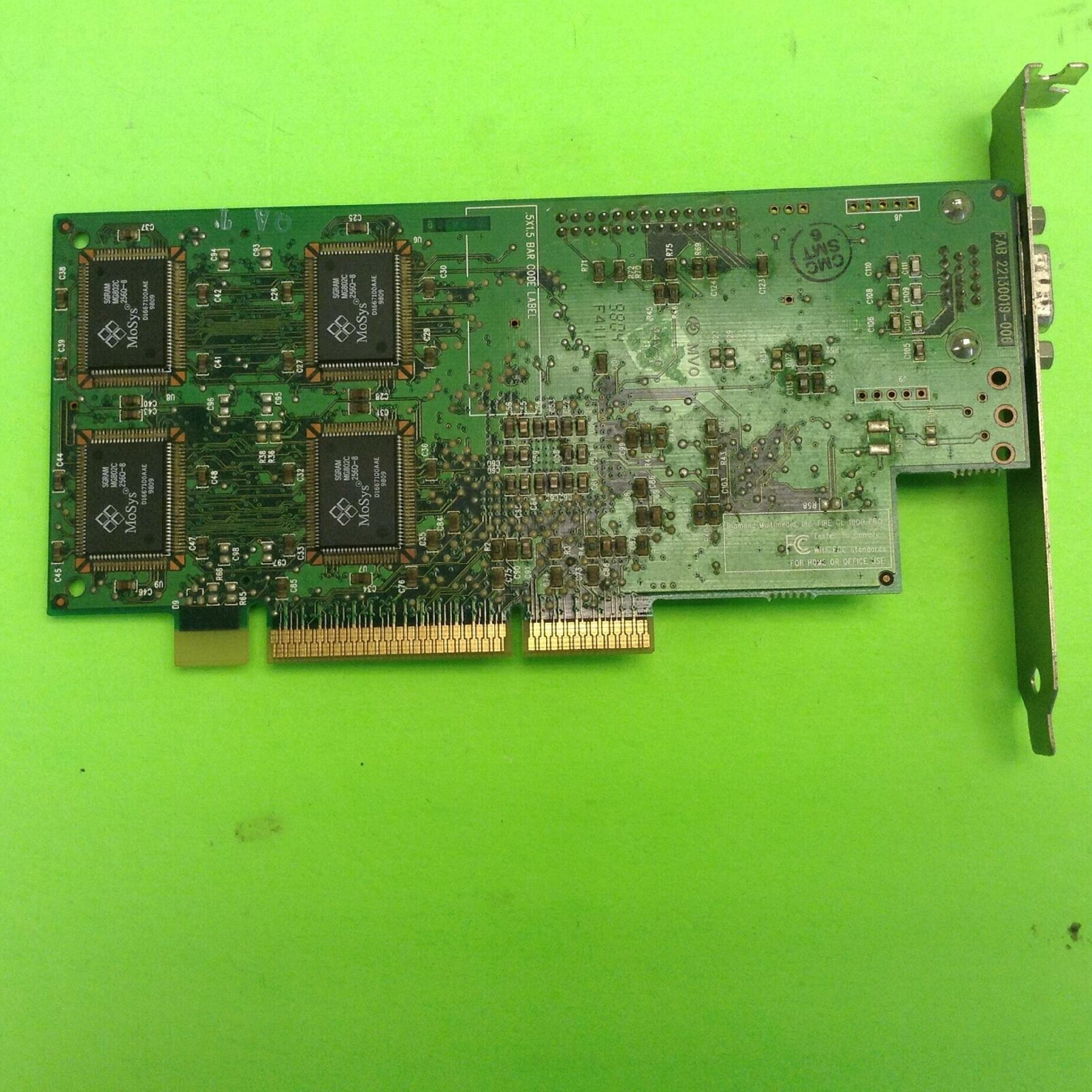 DIAMOND 22130019-006 8MB AGP VIDEO CARD WITH VGA OUTPUT