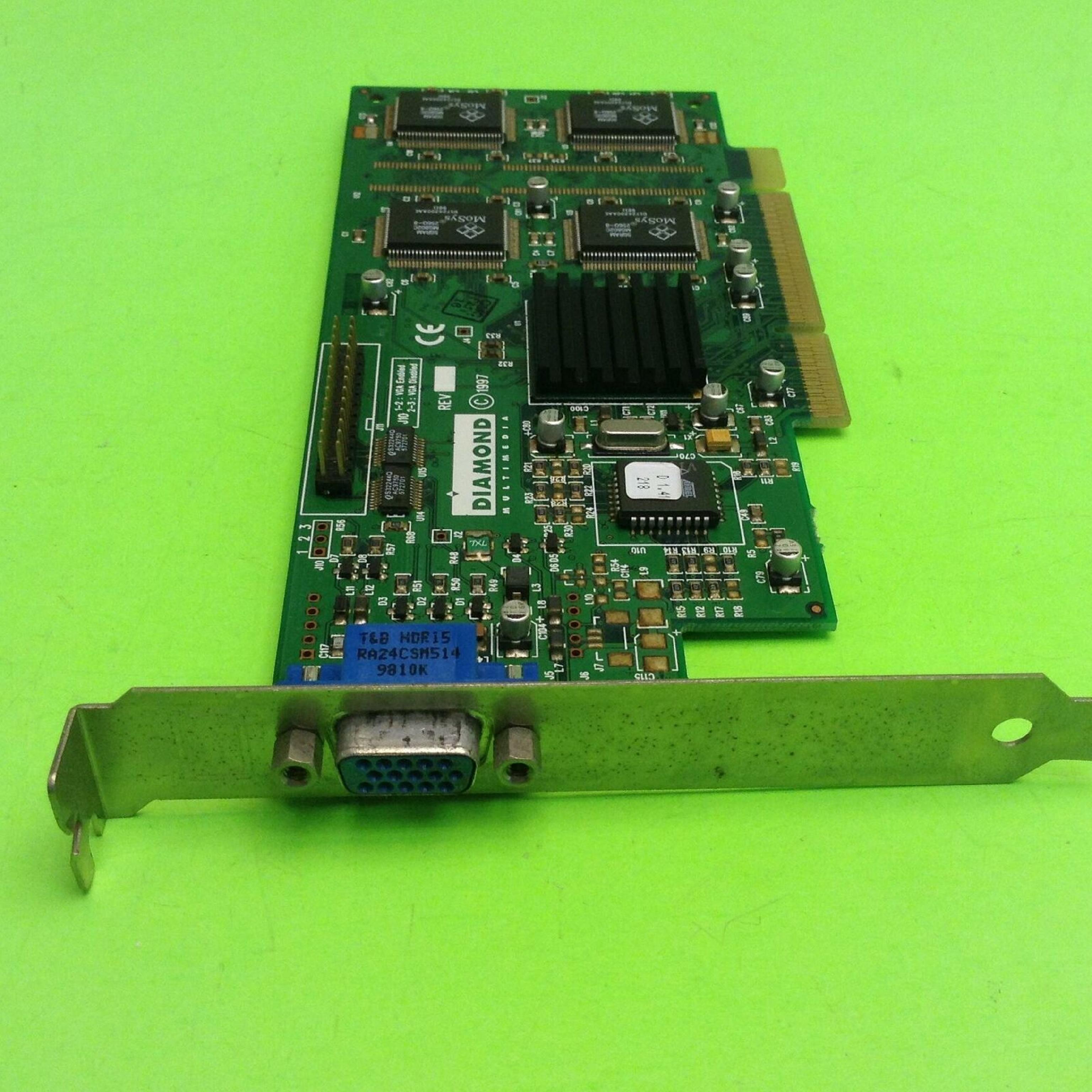 DIAMOND 22130019-006 8MB AGP VIDEO CARD WITH VGA OUTPUT