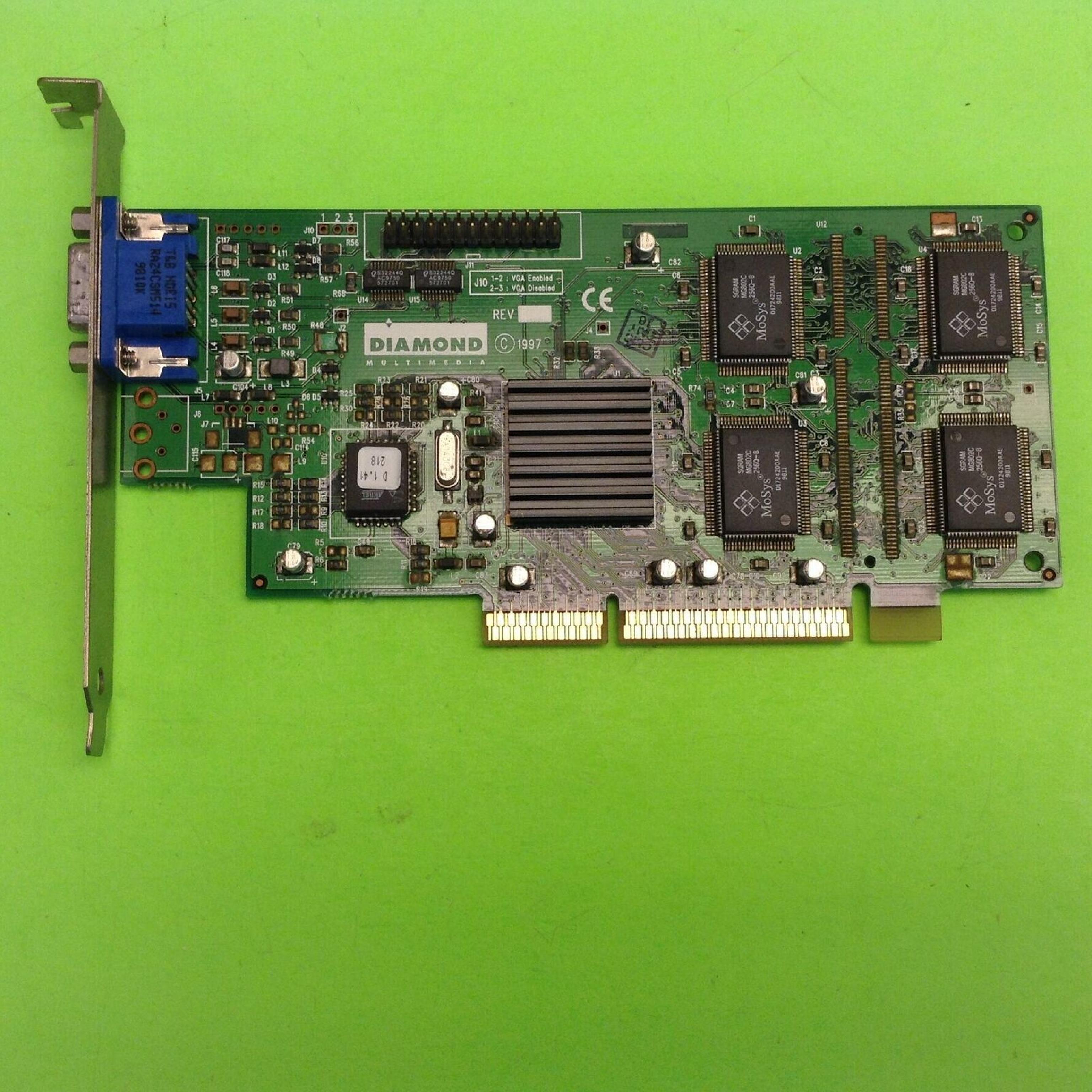 DIAMOND 22130019-006 8MB AGP VIDEO CARD WITH VGA OUTPUT