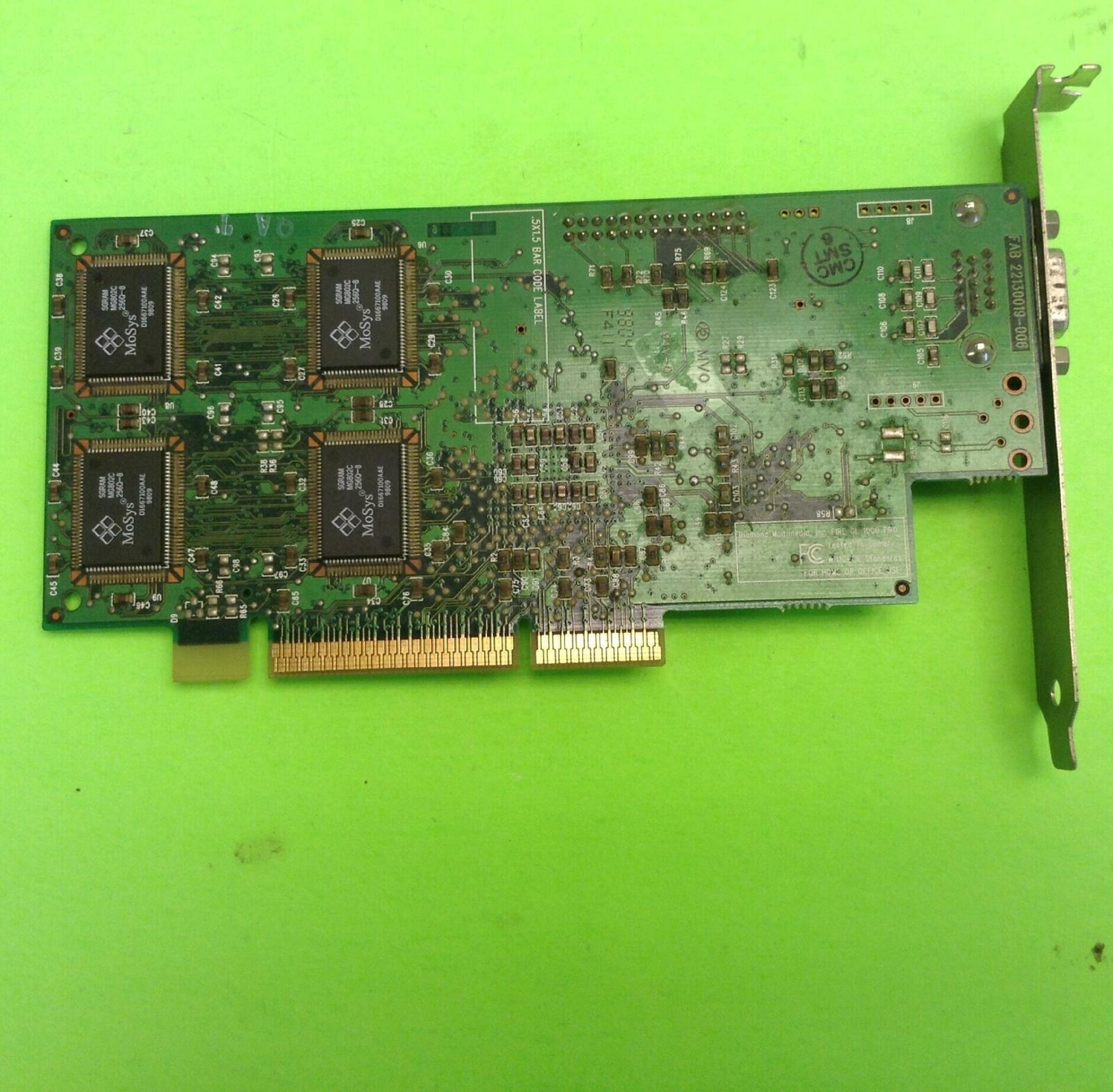 DIAMOND 22130019-006 8MB AGP VIDEO CARD WITH VGA OUTPUT