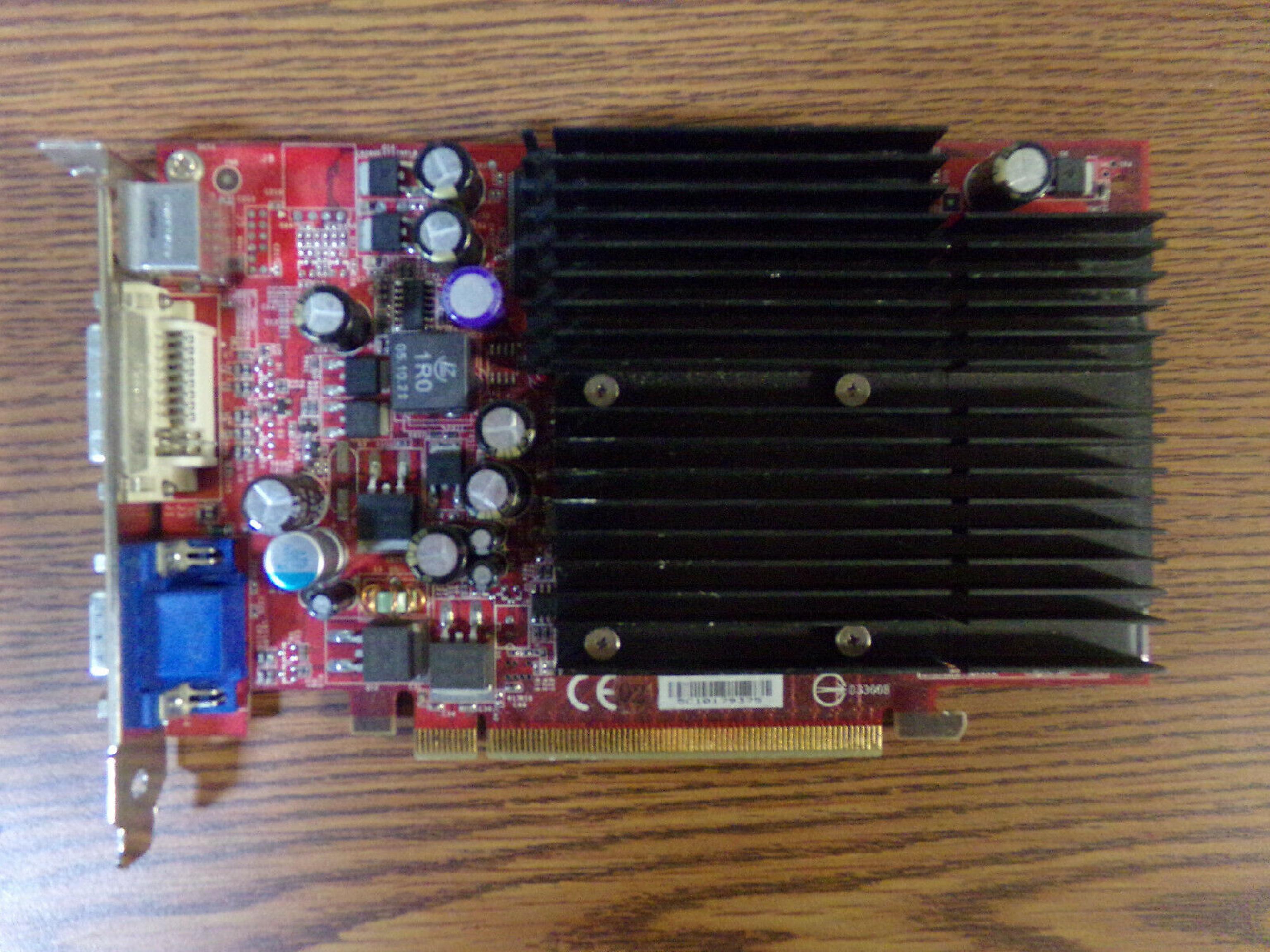 NVIDIA N6600 256MB AGP VIDEO CARD WITH VGA TV-OUT AND DVI OUTPUTS