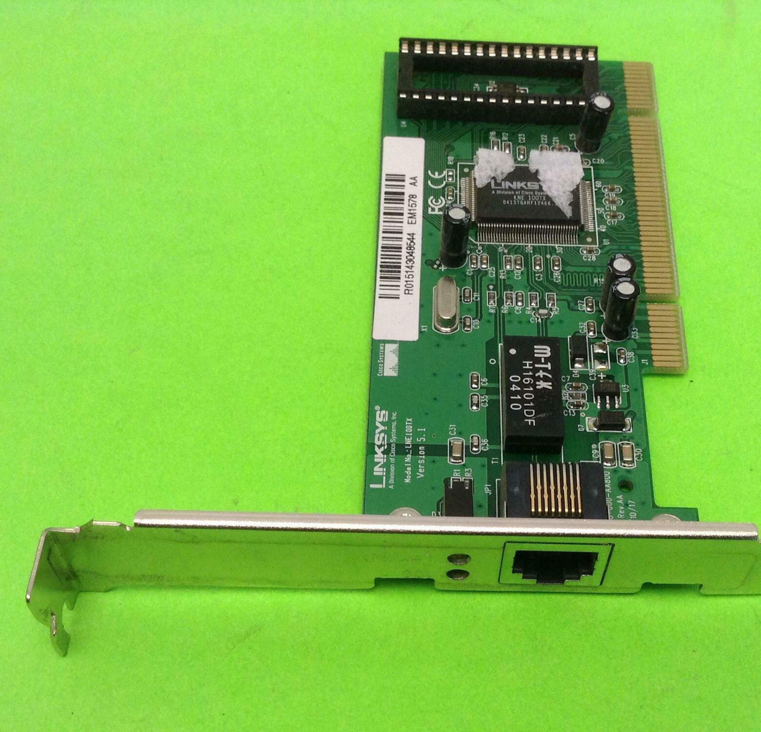 LINKSYS EM1578 PCI 10/100BASE TX LAN NETWORK CARD ETHERNET ETHERFAST 10/100