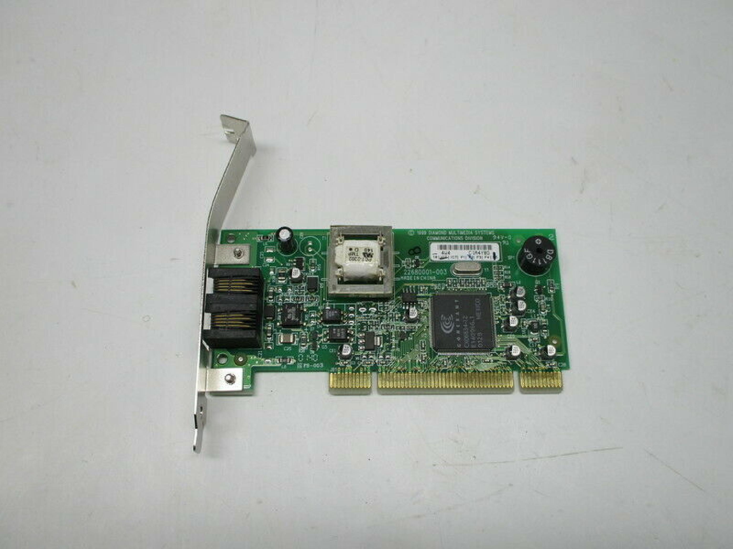 DIAMOND 22680001-003 FAX-MODEM PCI CARD