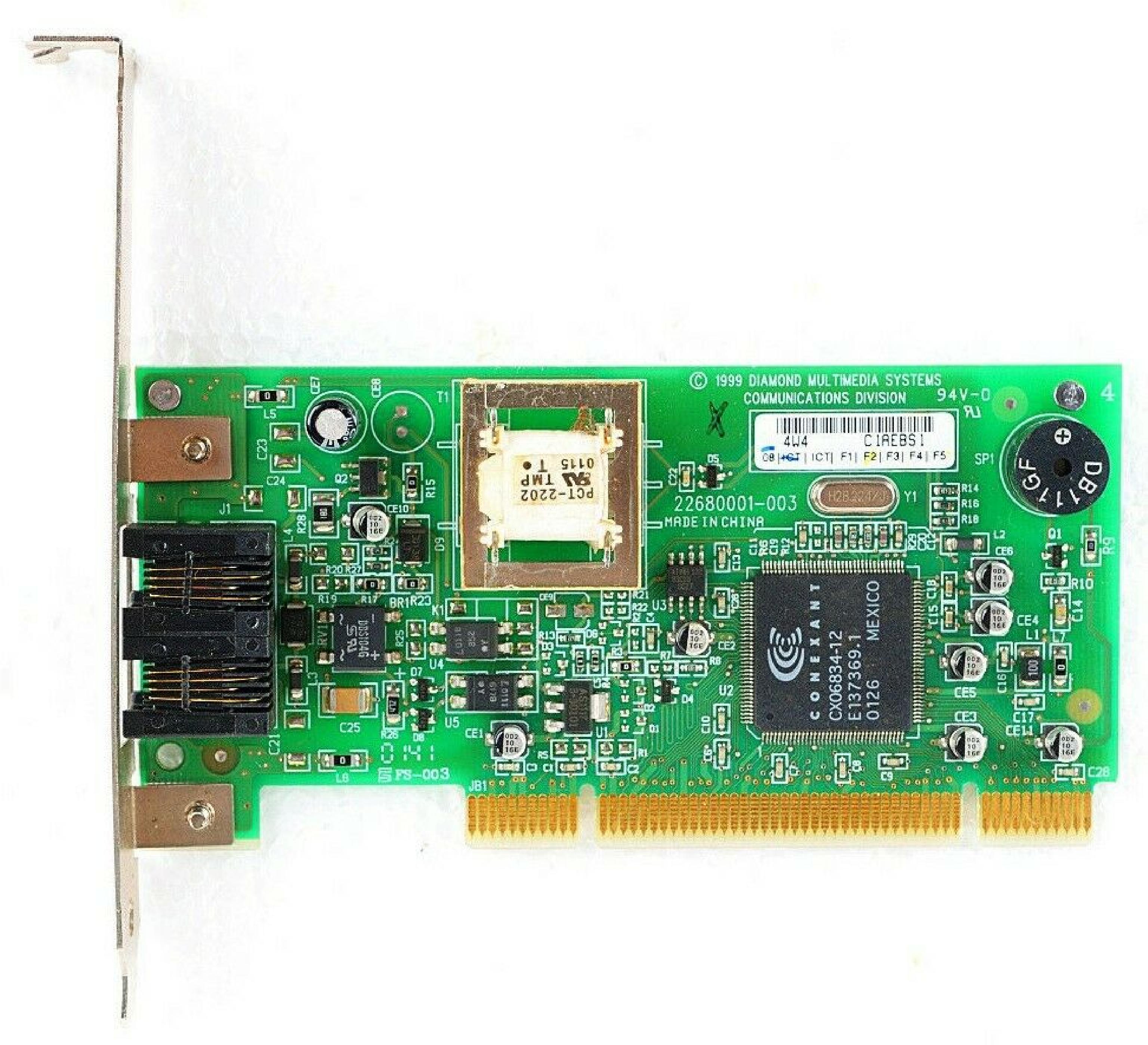 DIAMOND 22680001-003 FAX-MODEM PCI CARD