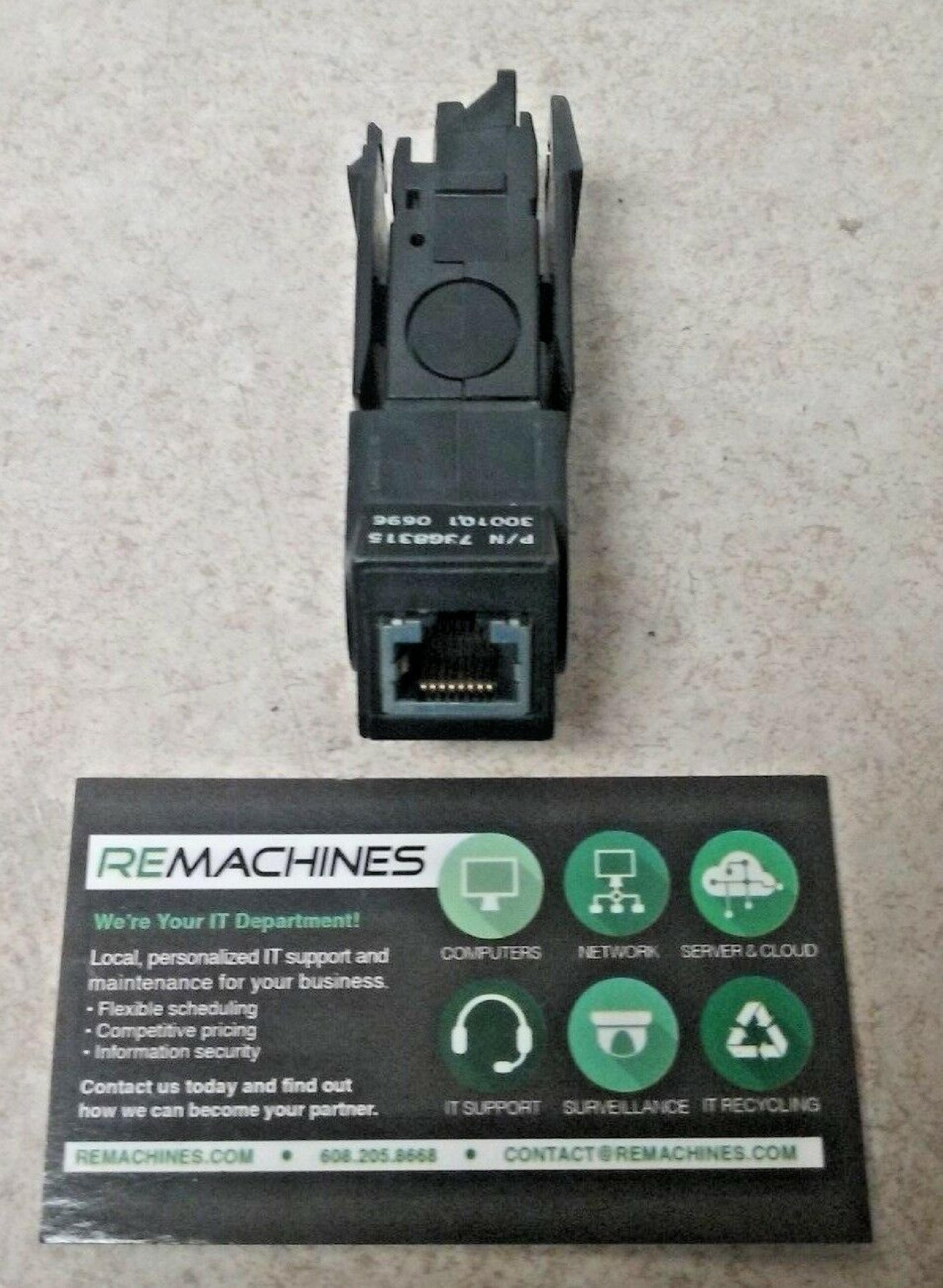 IBM 73G8315 TOKEN RING DATA CONNECTOR MAU / RJ45 TYPE ONE ADAPTER BOY GEORGE