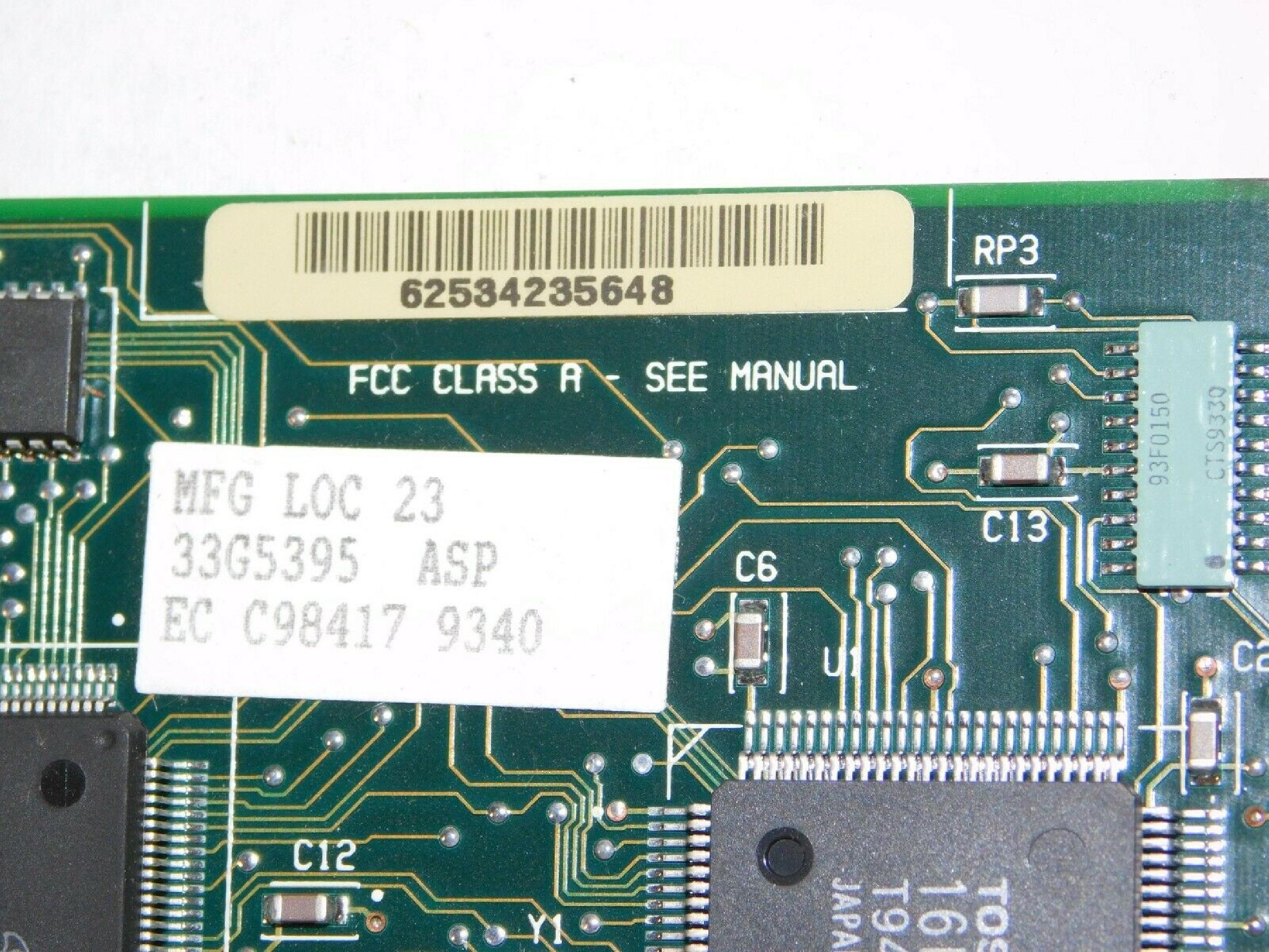 IBM 33G5395 3270 ADAPTER MCA SHORT