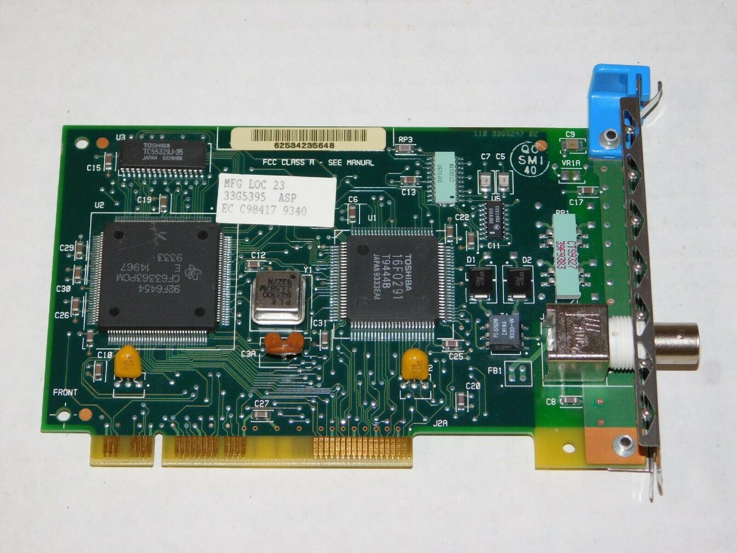 IBM 33G5395 3270 ADAPTER MCA SHORT