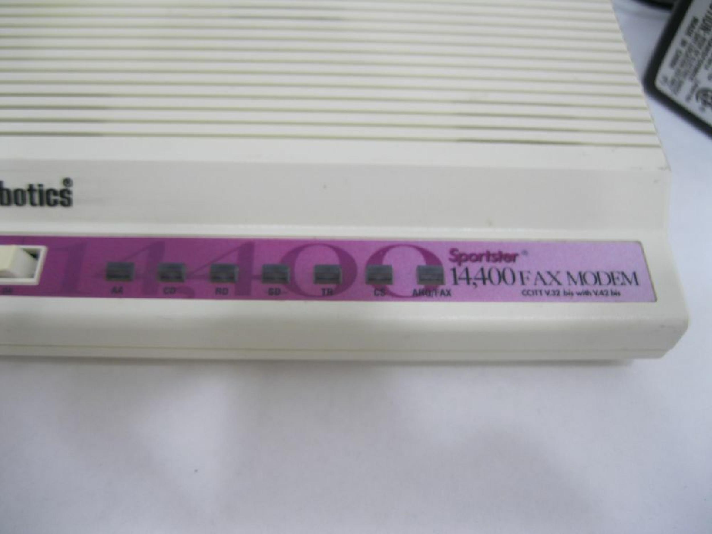 US ROBOTICS / USR CJE-0265 SPORTSTER 14,400 MODEM CCITT V.32 BIS WITH V.42 BIS EXTERNAL MODEM