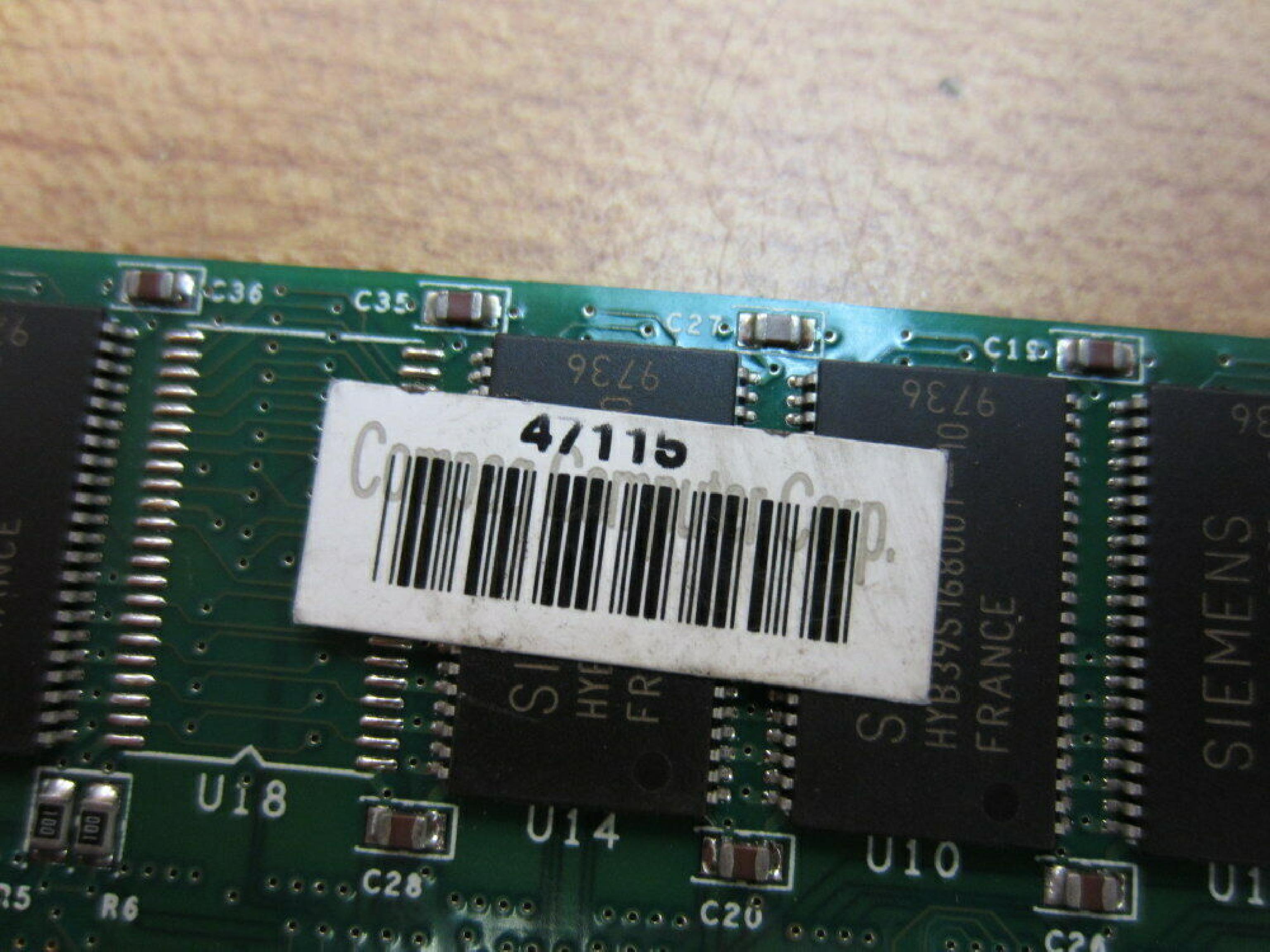 COMPAQ / HEWLETT PACKARD / HP 278031-002 32MB SDRAM DIMM 66MHZ SYSTEM BOARD