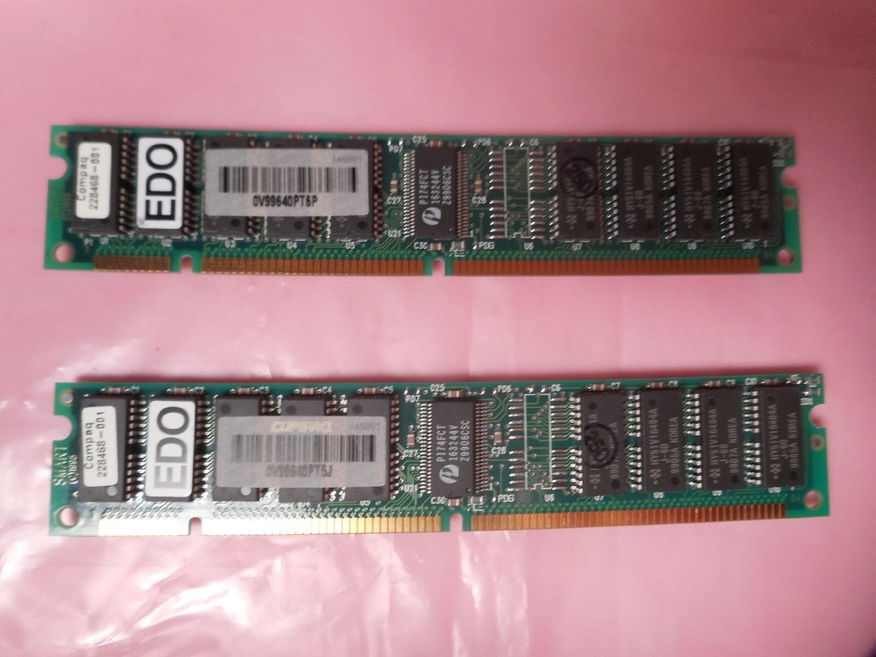 COMPAQ / HEWLETT PACKARD / HP 228468-001 32MB 60NS 168PIN MEMORY DIMM 72PIN SIMM