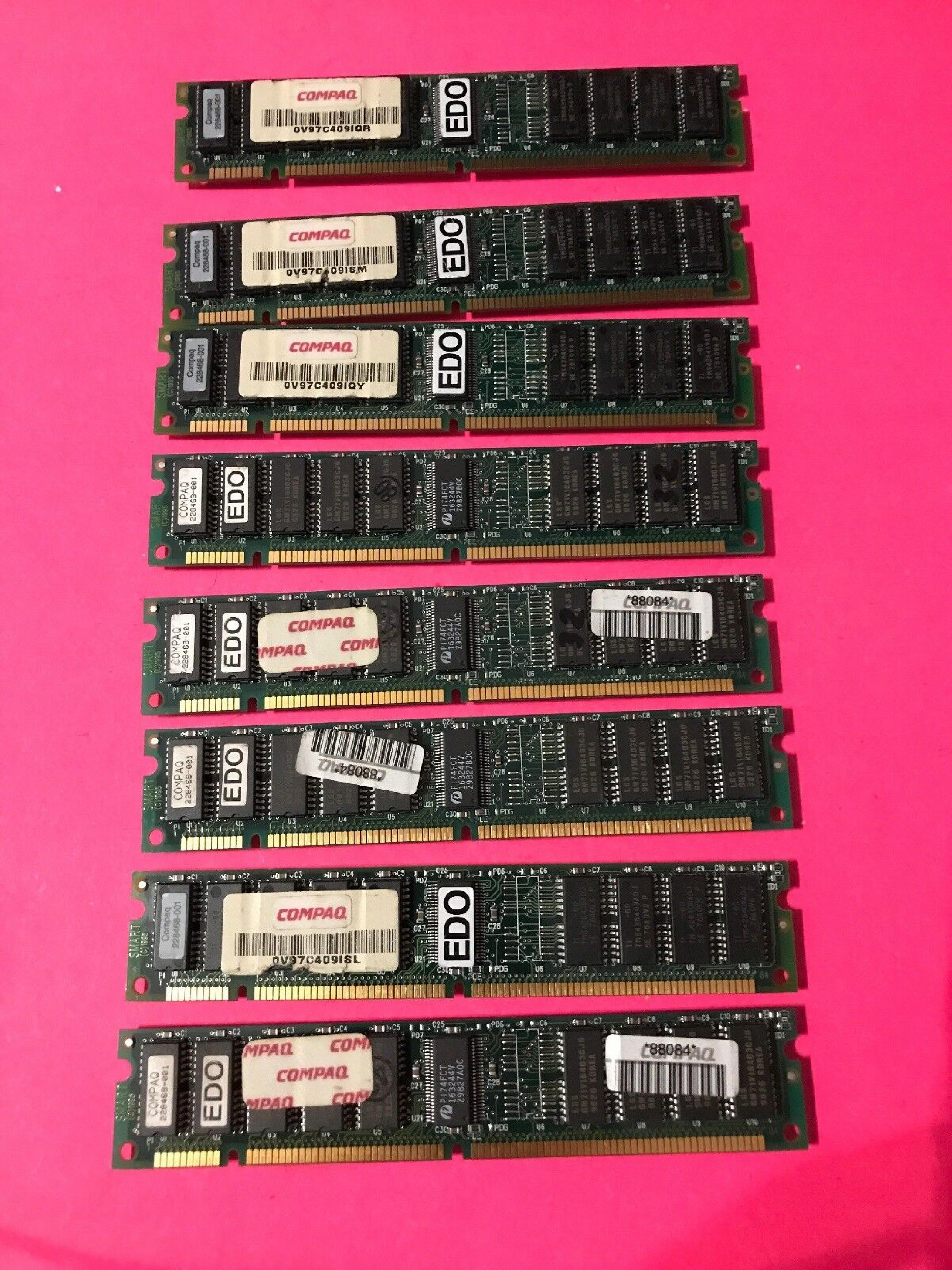 COMPAQ / HEWLETT PACKARD / HP 228468-001 32MB 60NS 168PIN MEMORY DIMM 72PIN SIMM