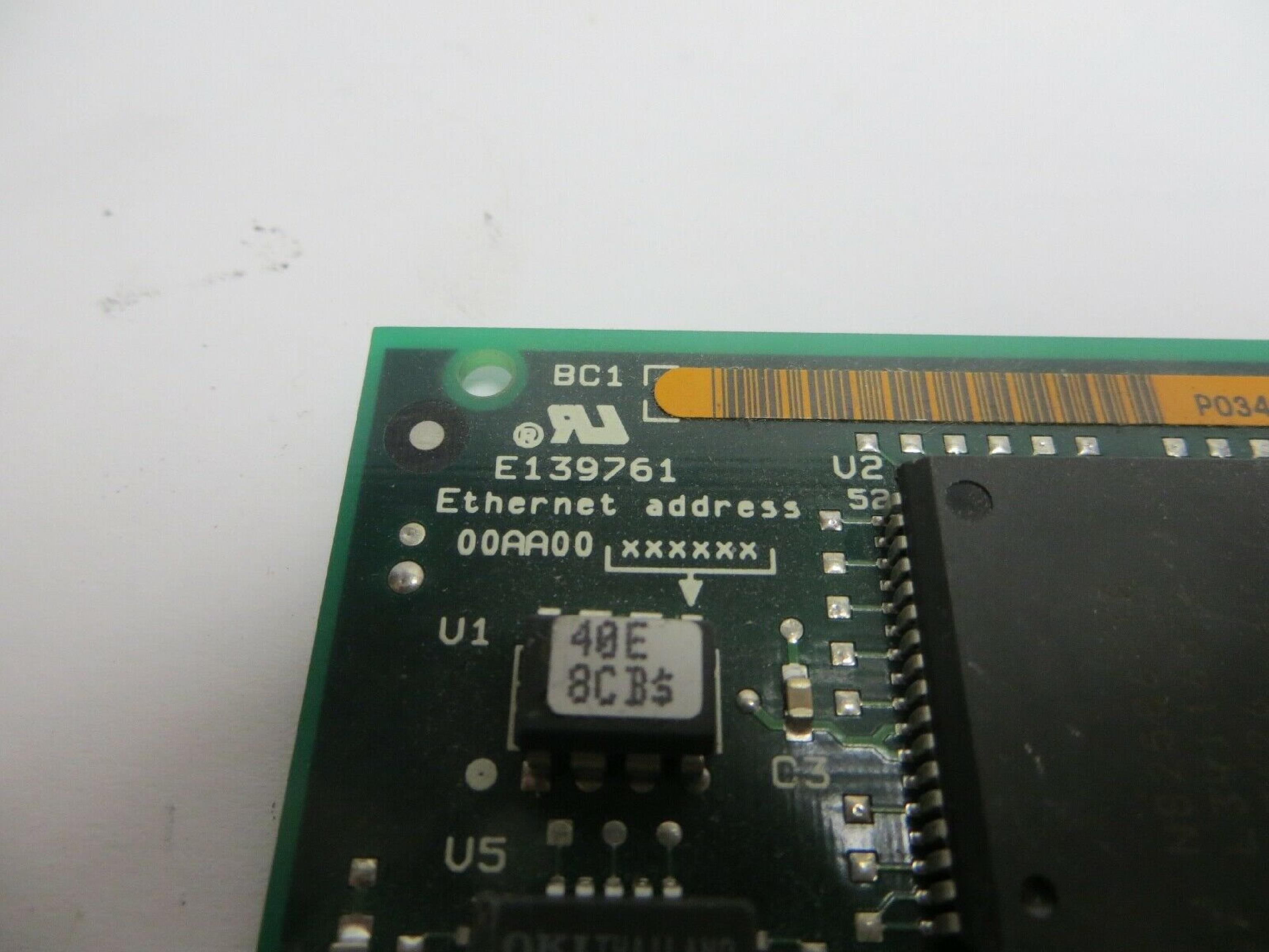 INTEL EJMPCED 16BIT AUI TP ETHERNET EHER EXPRESS PB307708-004 JCI-S2S E139761