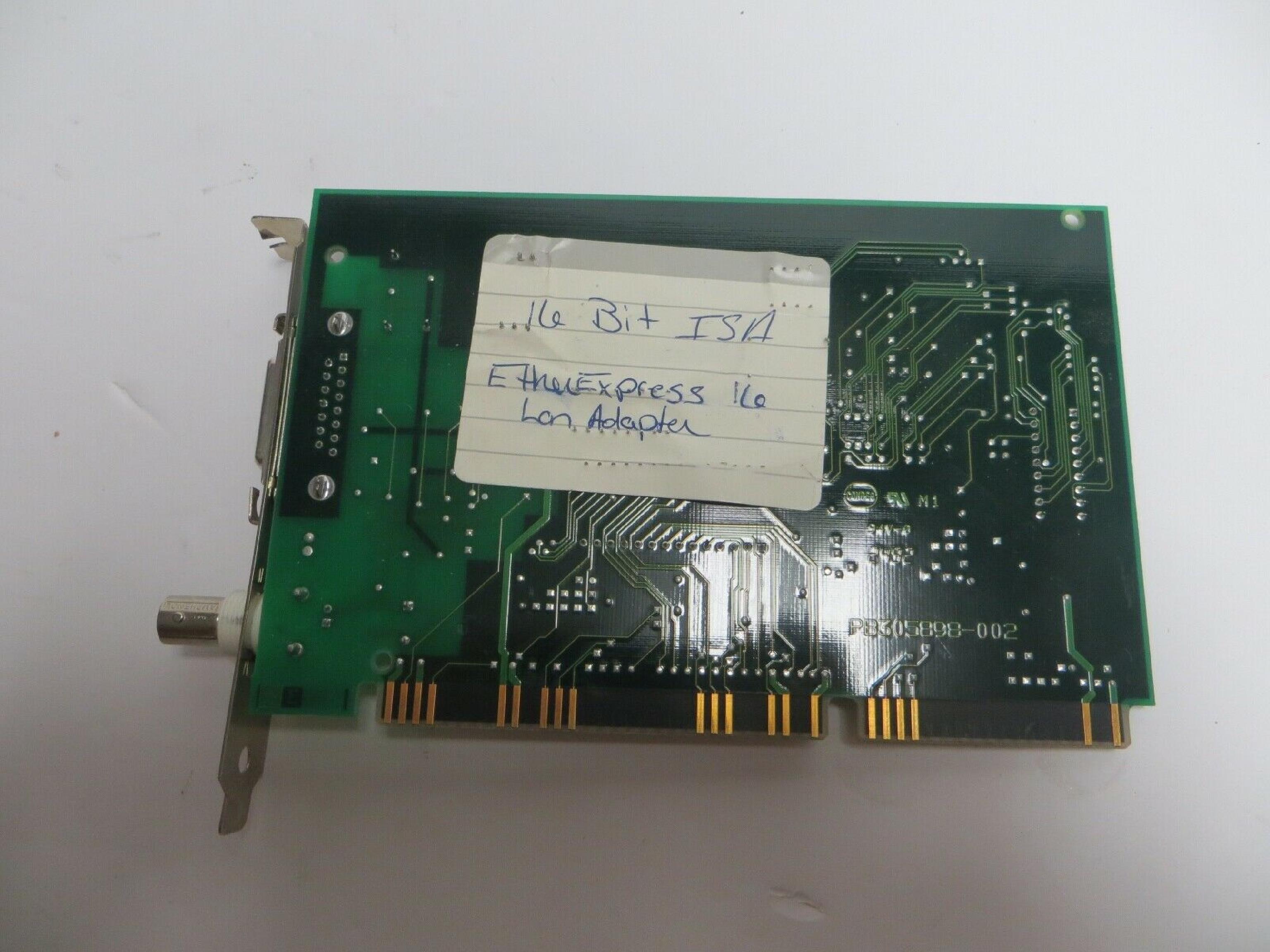 INTEL EJMPCEDPCLA8110A 16BIT AUI TP ETHERNET EHER EXPRESS PB307708-004 JCI-S2S E139761 ETHERNET,ETHEREXPRESS 16 LAN ADAPTER,EJMPCEDPCLA8110A;(B.2)