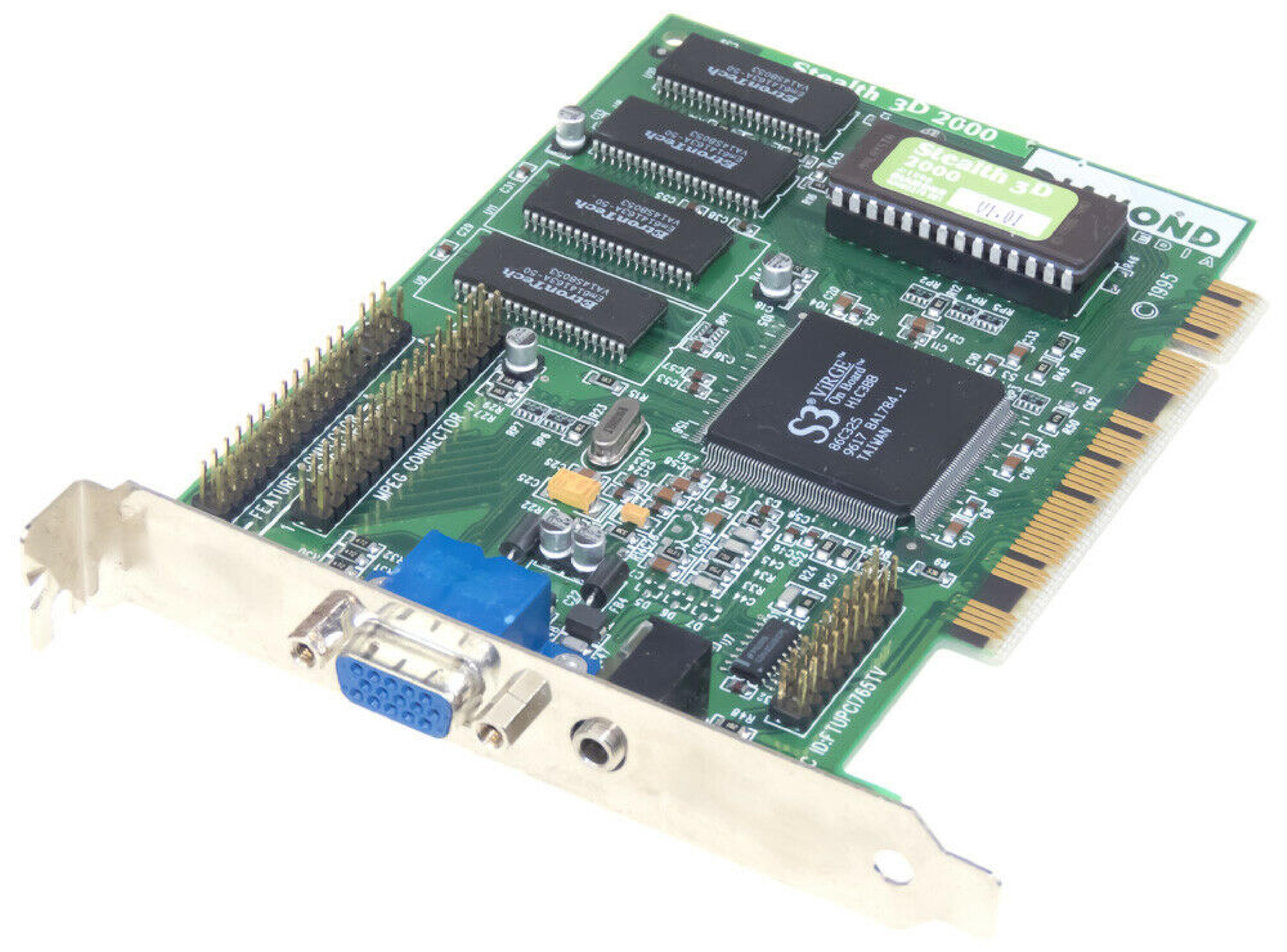 DIAMOND MULTIMEDIA SYSTEMS FTUPCI765TV PCI VGA S3 TRIO64V+ 2MB RAM