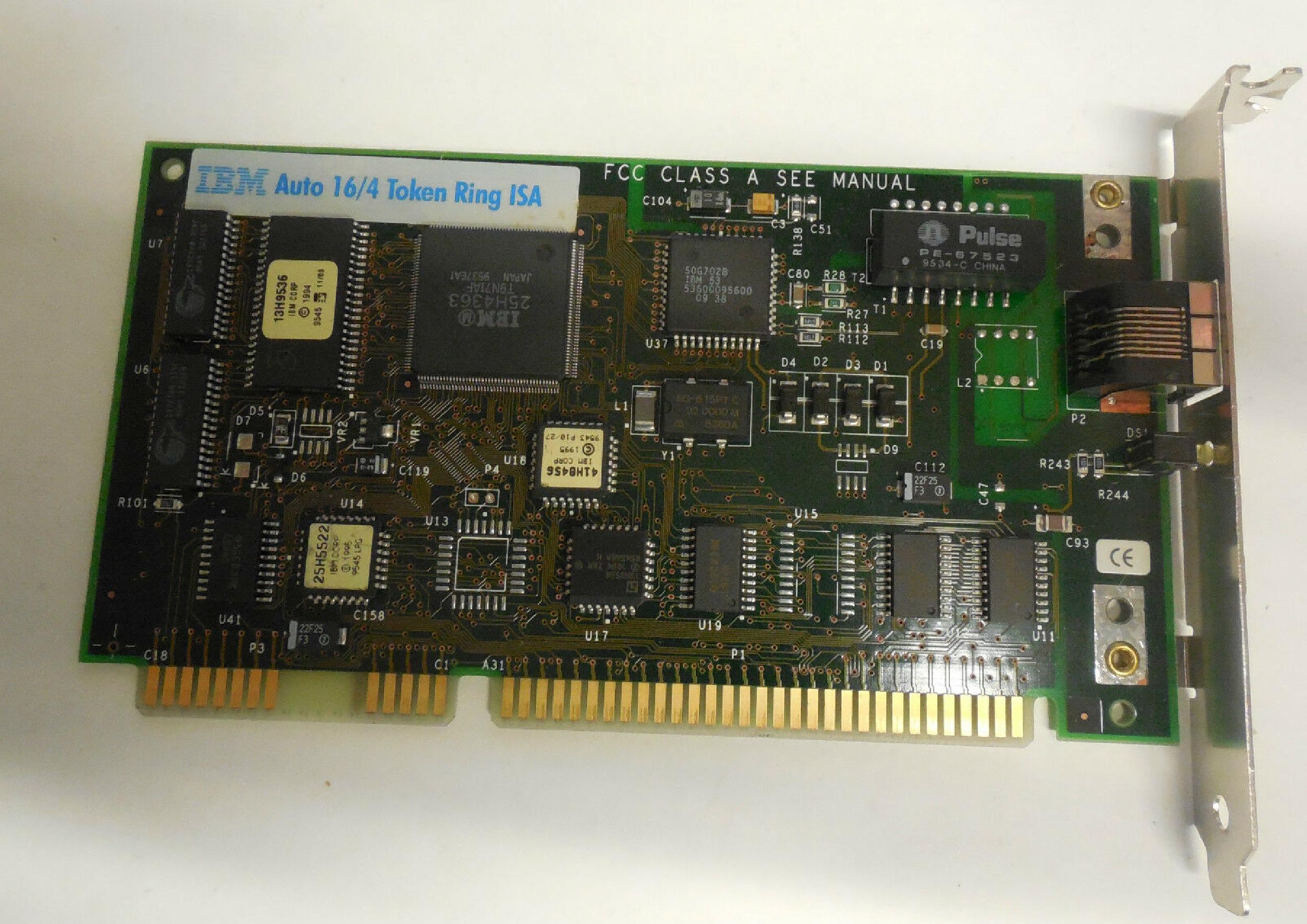 IBM 41H8462 AUTO 16/4 TOKEN RING ISA