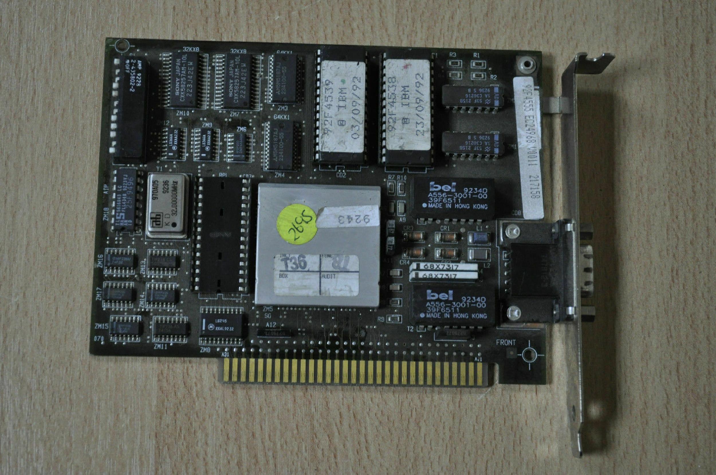 IBM 92F4555 TOKEN RING 16/4 ISA SHORT