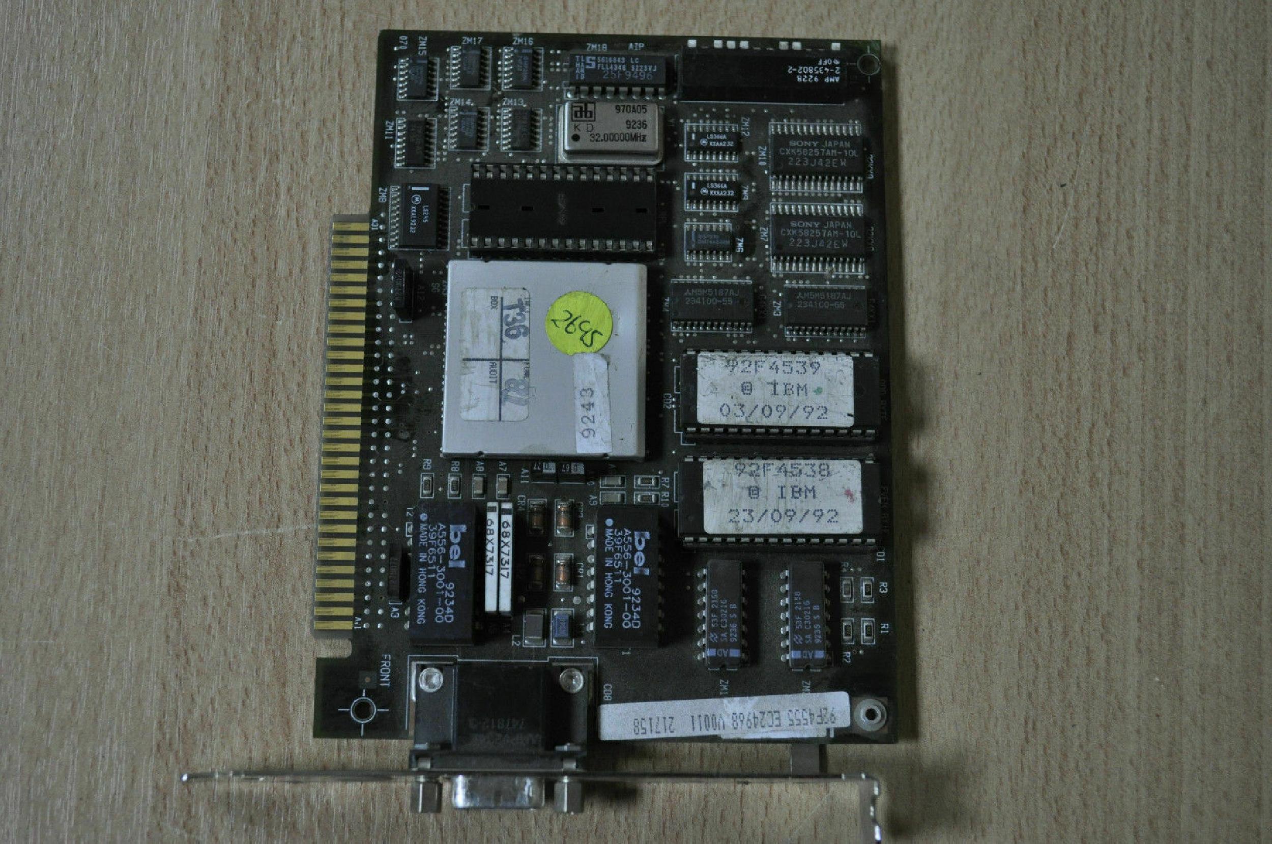 IBM 92F4555 TOKEN RING 16/4 ISA SHORT