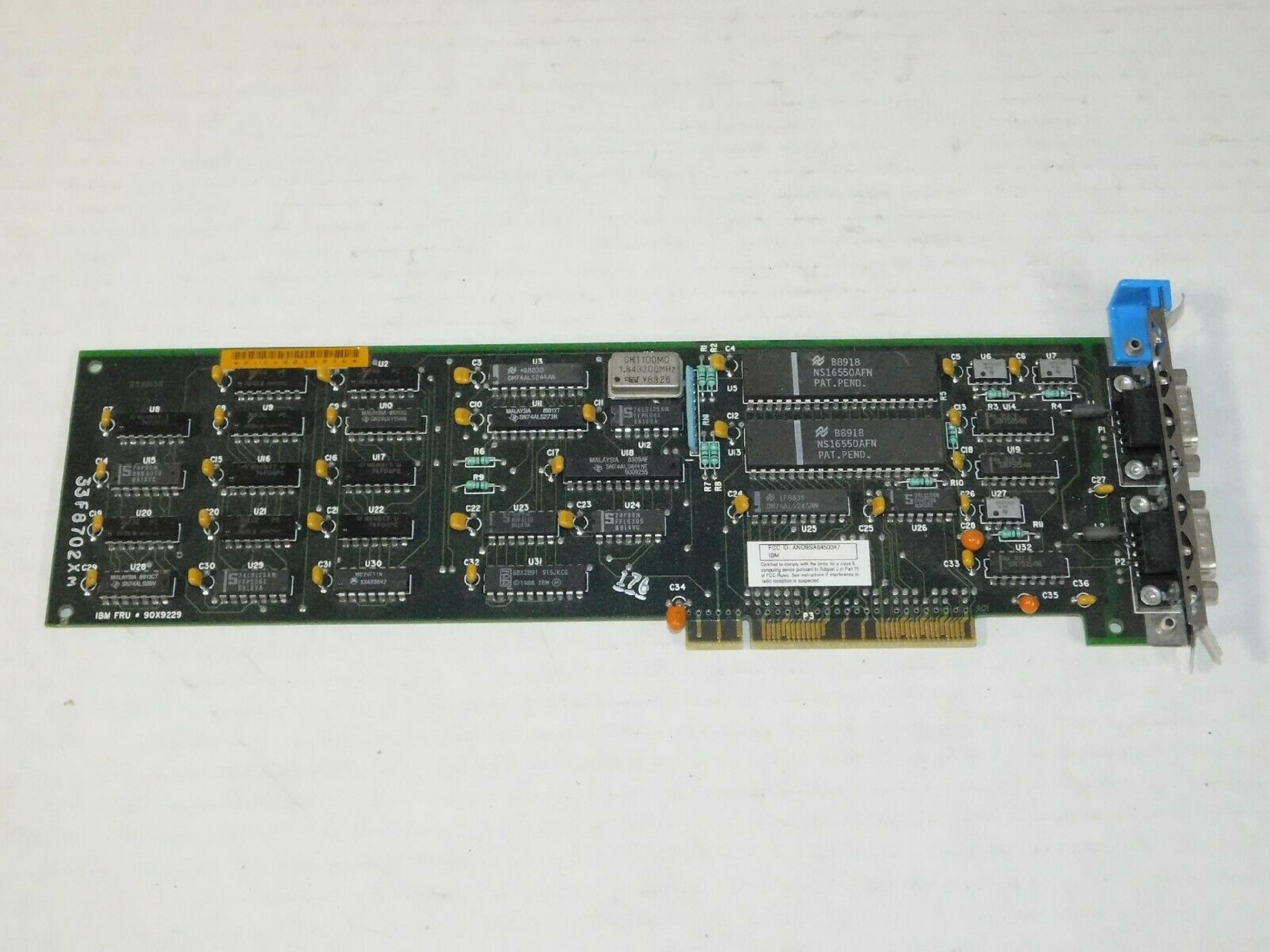 IBM 90X9229 DUAL ASYNC ADAPTER MCA MICROCHANNEL