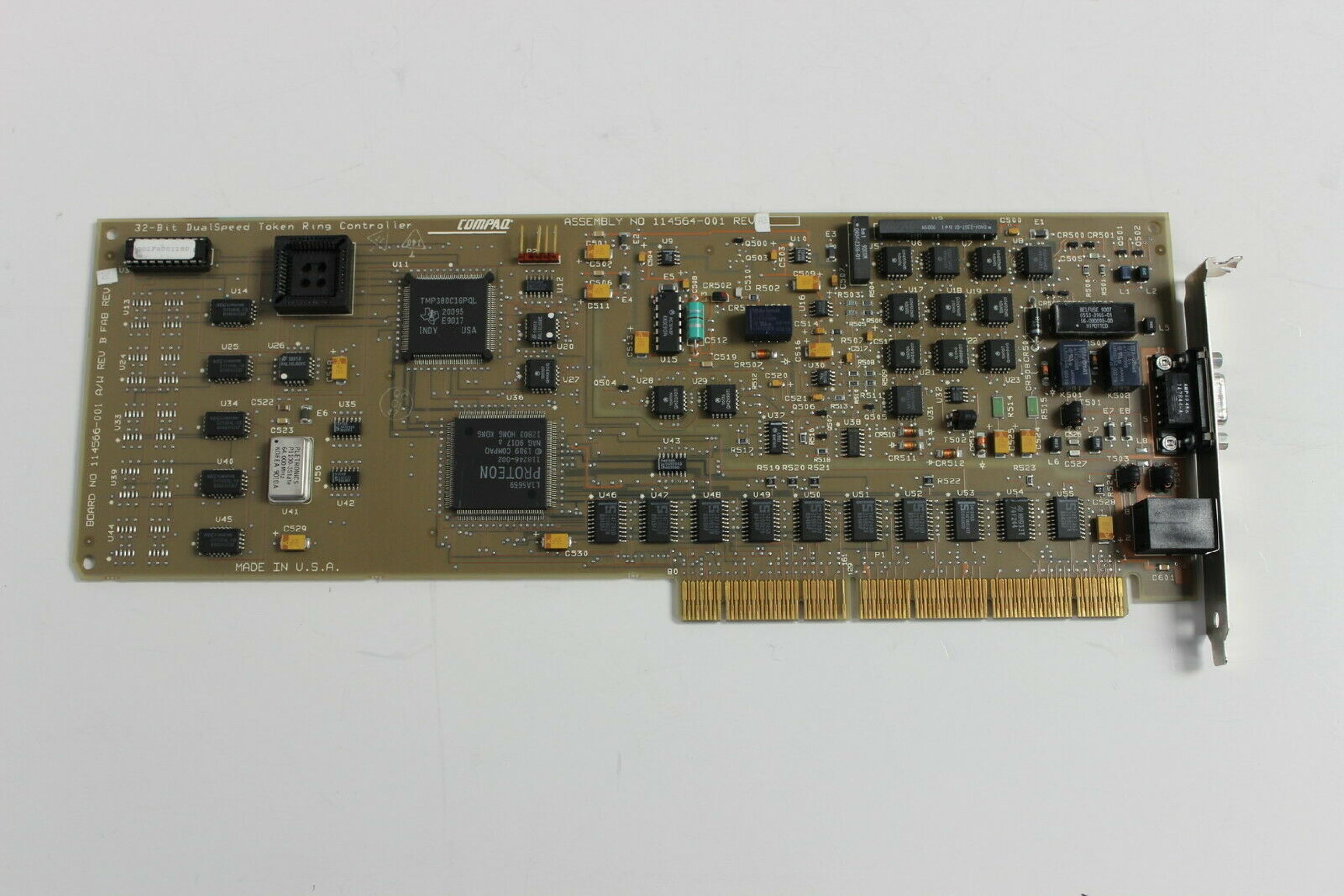 COMPAQ / HEWLETT PACKARD / HP 114564-001 EISA 32BIT DUALSPEED TOKEN RING CONTROLLER