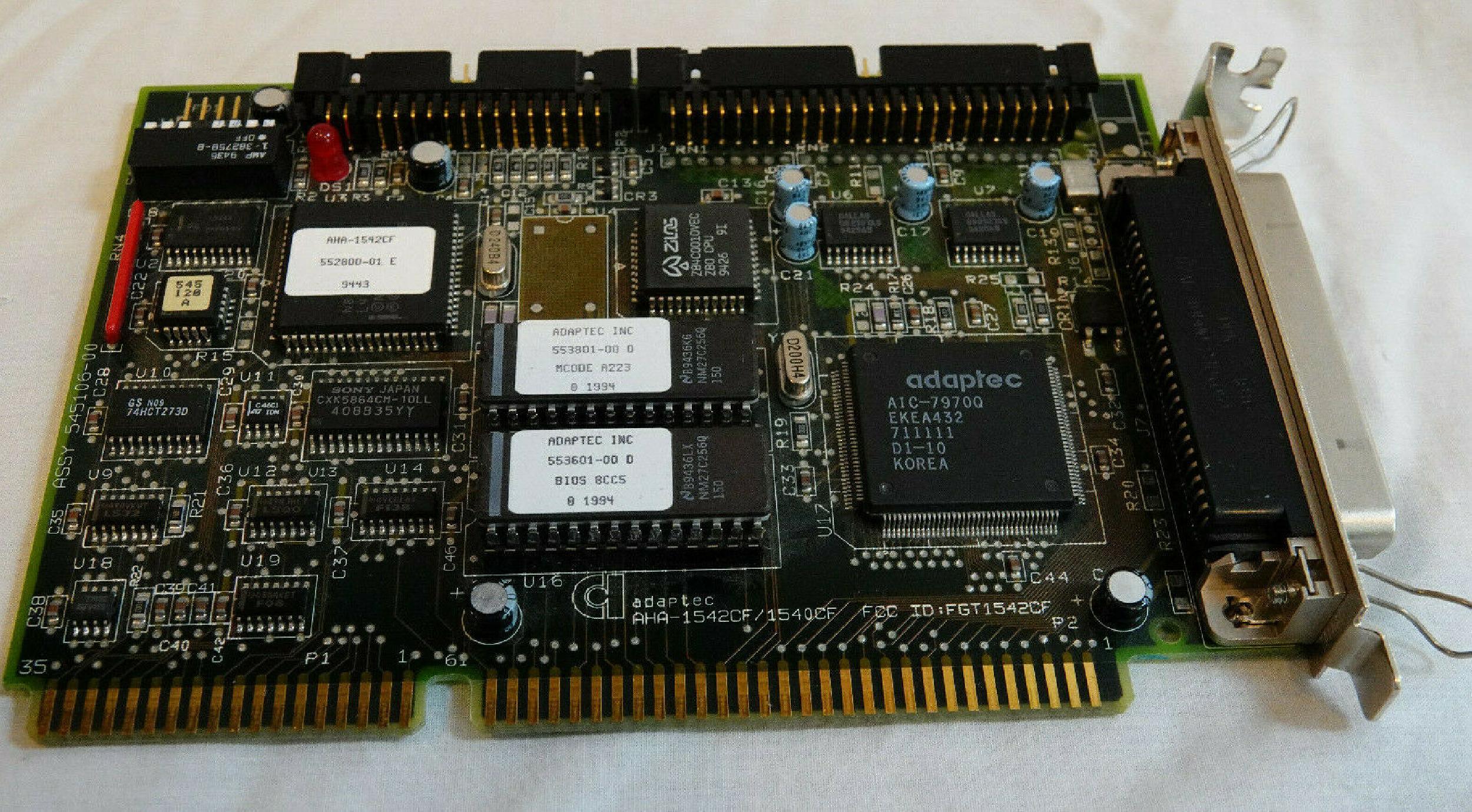 ADAPTEC AHA-1542CF ISA BUSMASTERING SCSI CONTROLLER