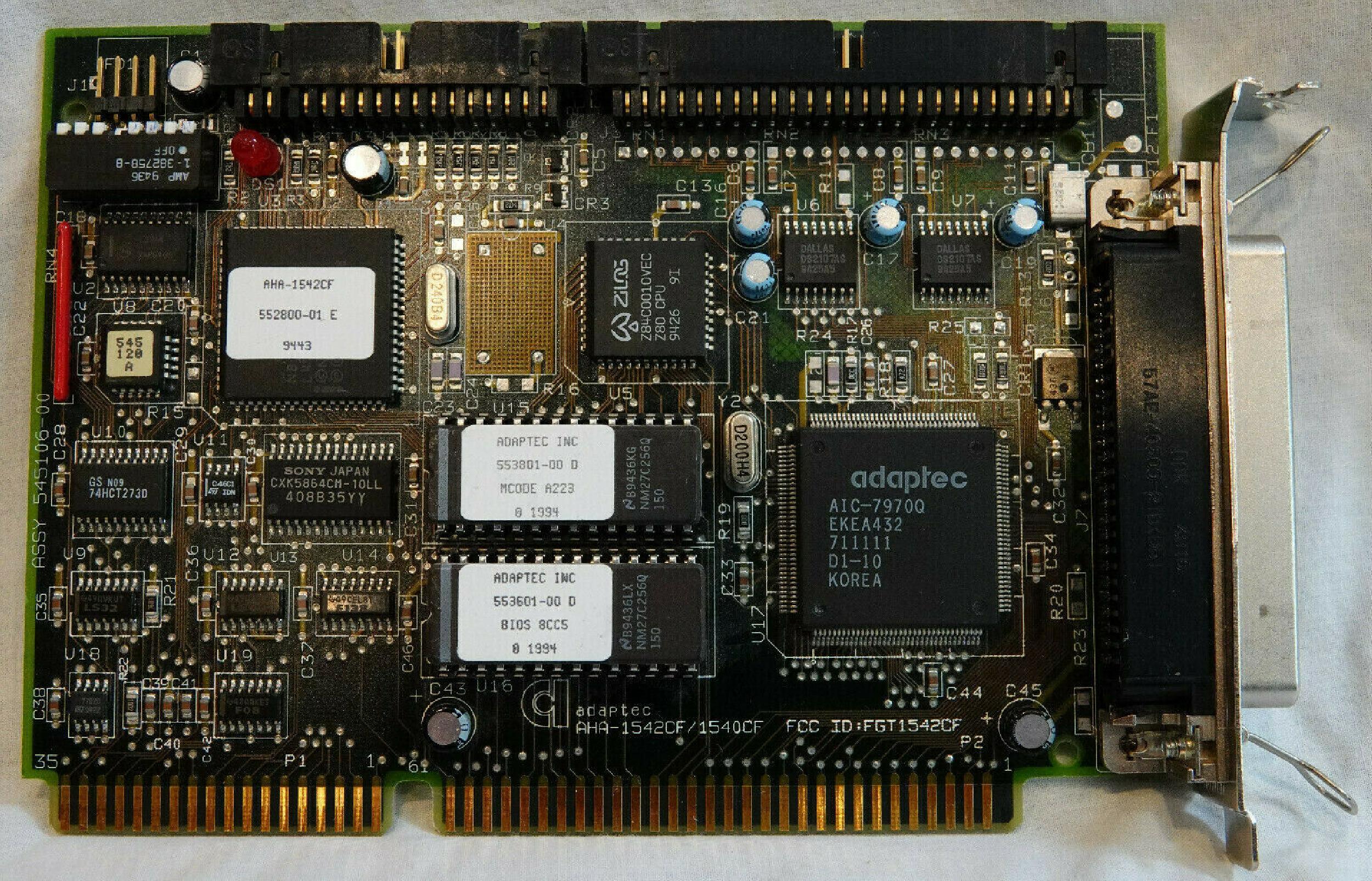 ADAPTEC AHA-1542CF ISA BUSMASTERING SCSI CONTROLLER