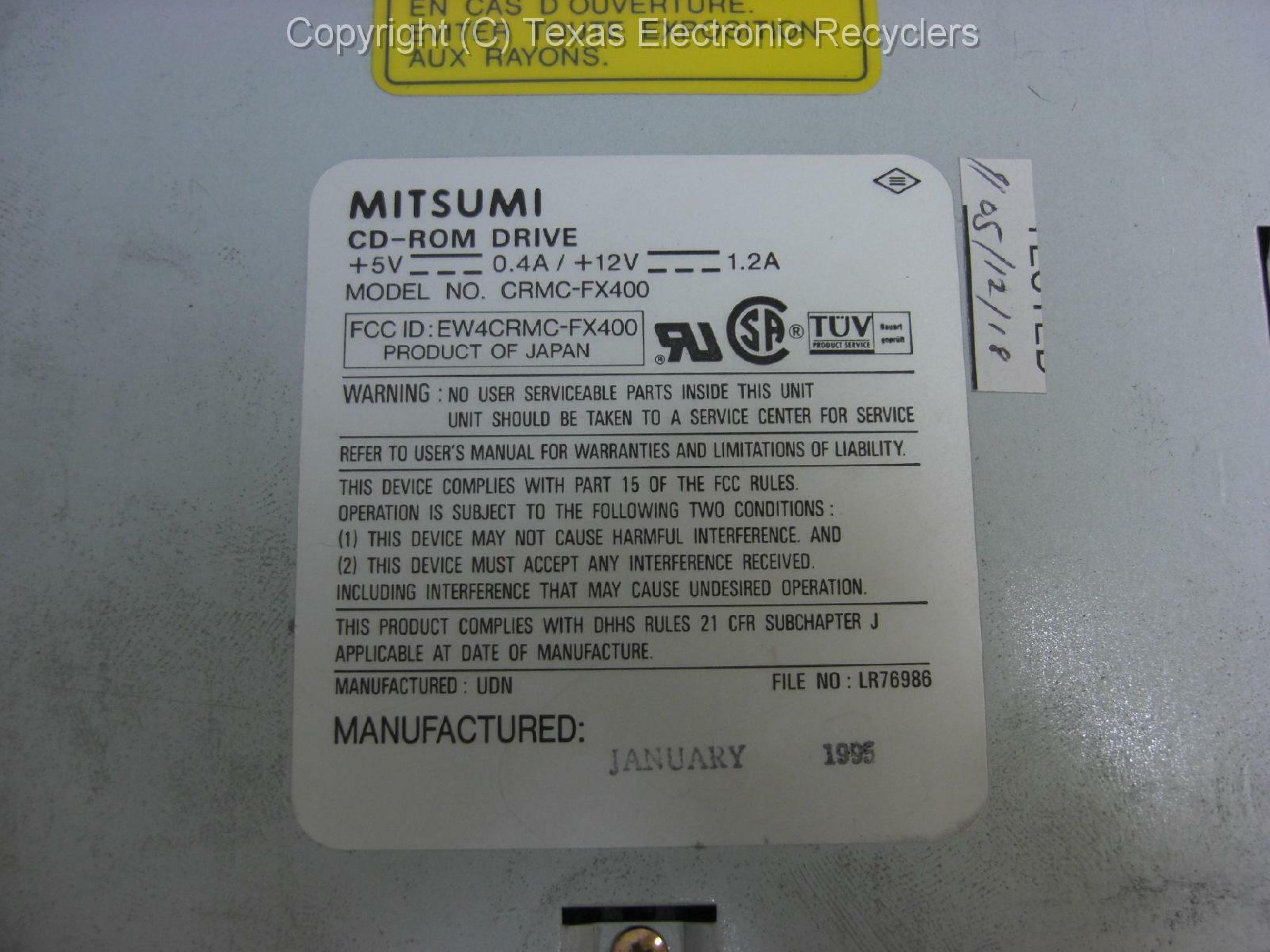 MITSUMI CRMC-FX400 4X INTERNAL CDROM DRIVE