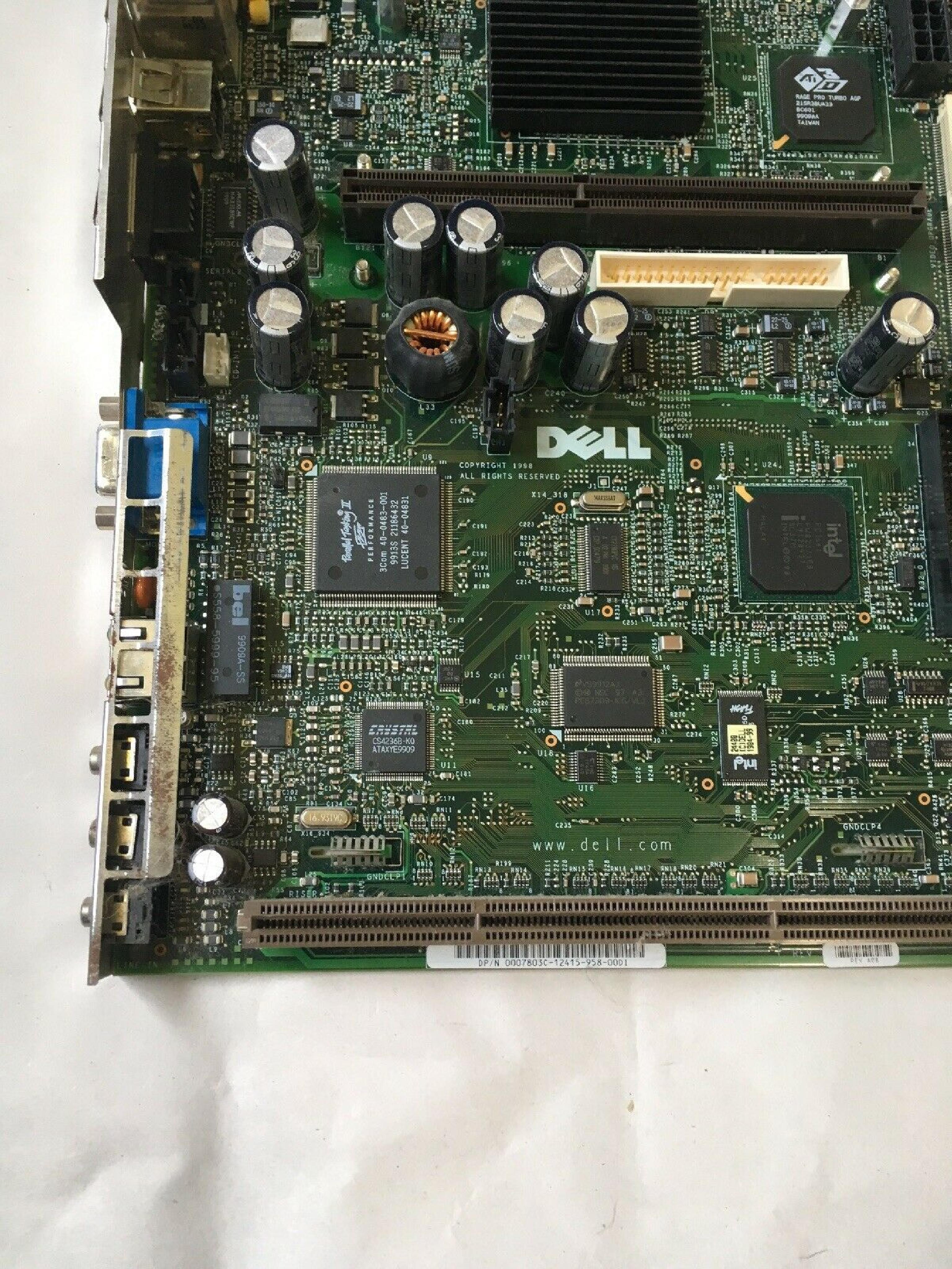 DELL 0007803C SYSTEM BOARD OPTIPLEX GX1 0007803C-12411-93A-QL4E