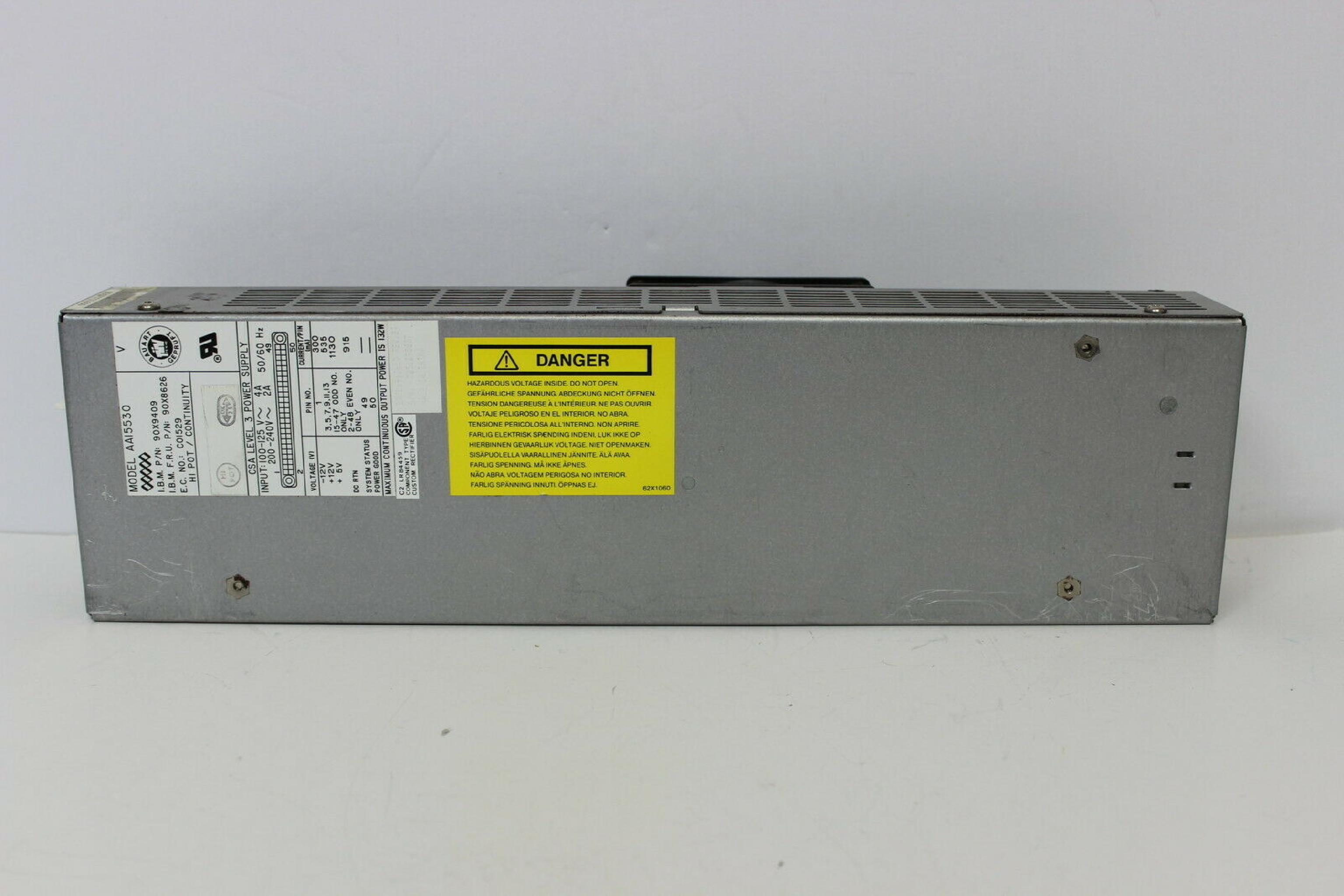 IBM 90X8626 8570 POWER SUPPLY 132 WATT POWERSUPPLY PULLED FROM PS/2 MODEL 70