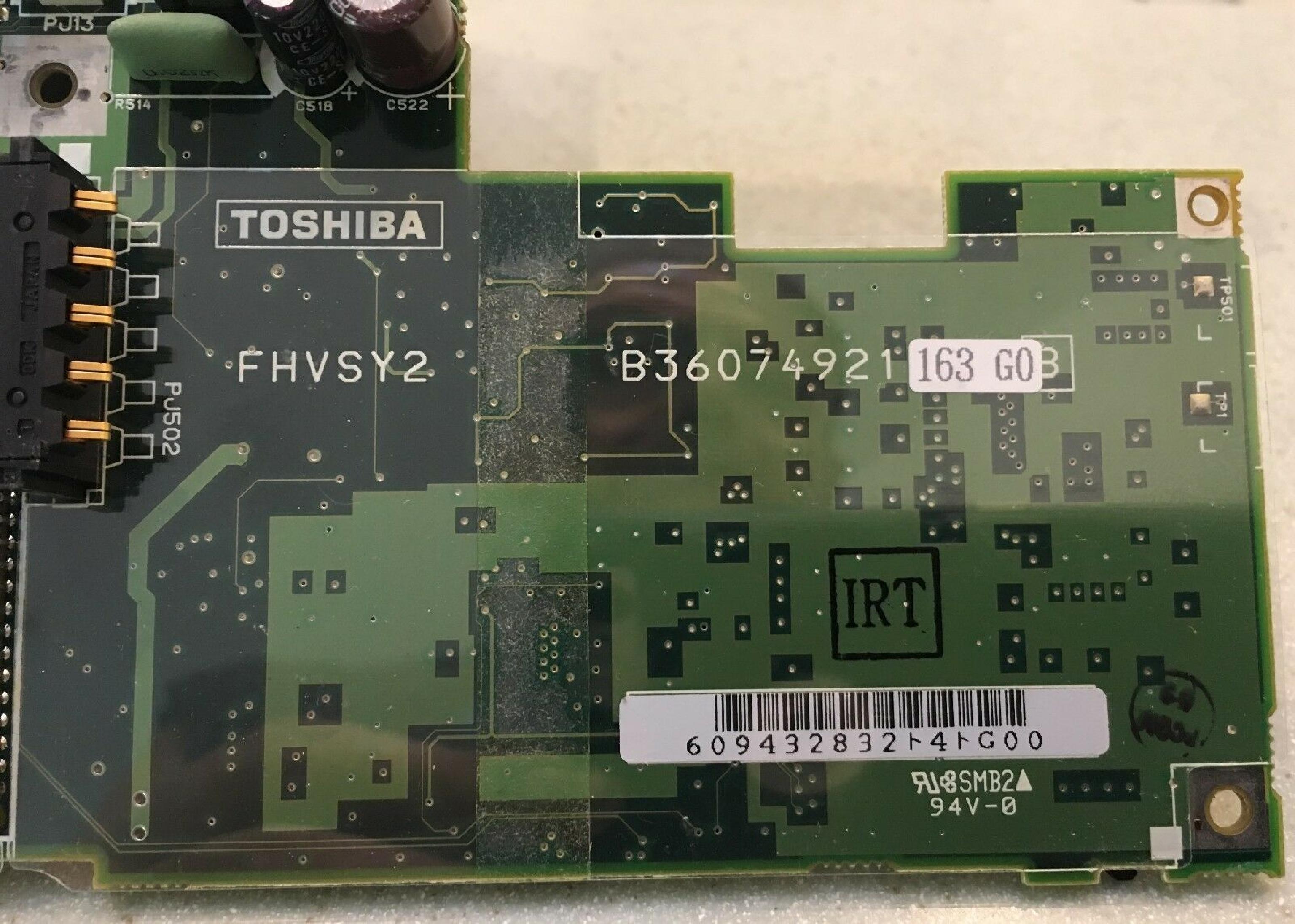 TOSHIBA FHVSY2 SYSTEM BOARD T2100 T2150CDS 2155CDS ETC