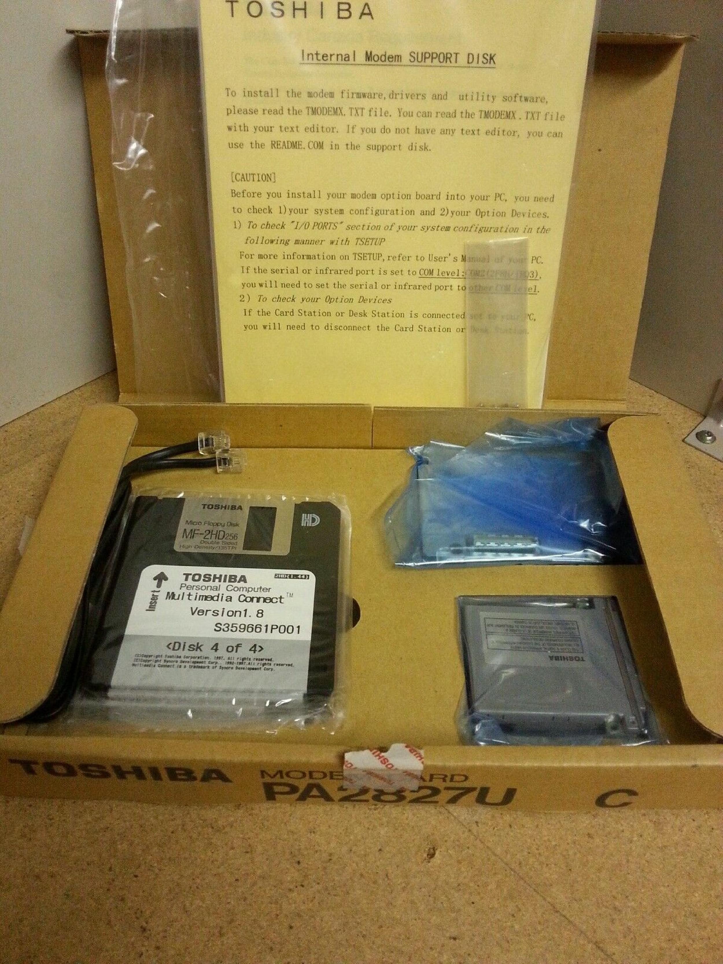 TOSHIBA PA2827U 33.6 INTERNAL MODEM FOR 440CDX 460CDX 465CDX 220CDS SATTELITE SERIES