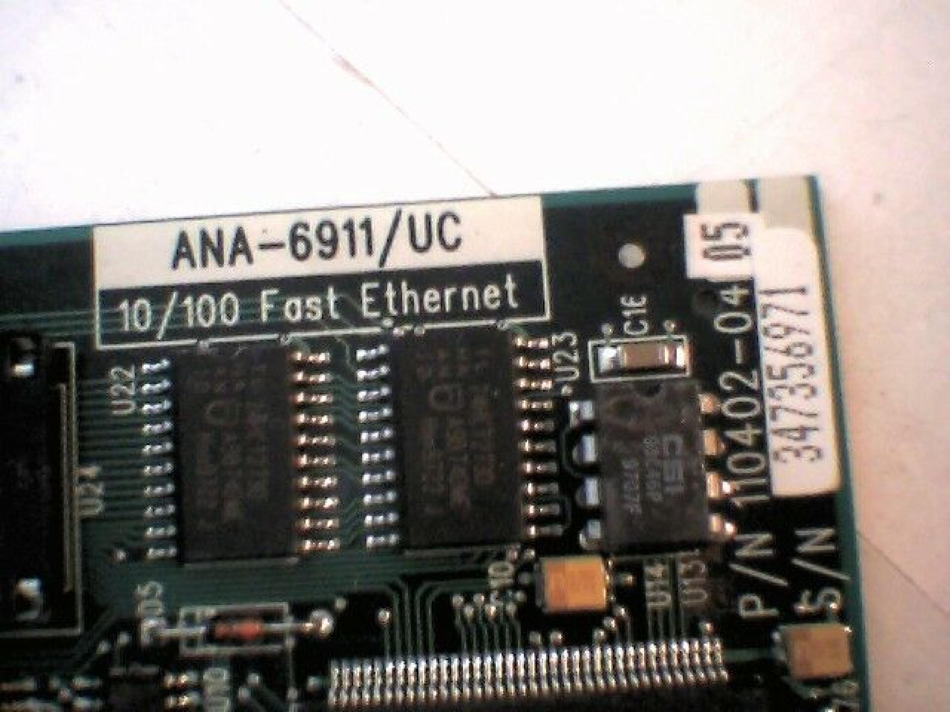 ADAPTEC ANA-6911/UC 10/100 FAST ETHERNET ULTIMATE COMBO