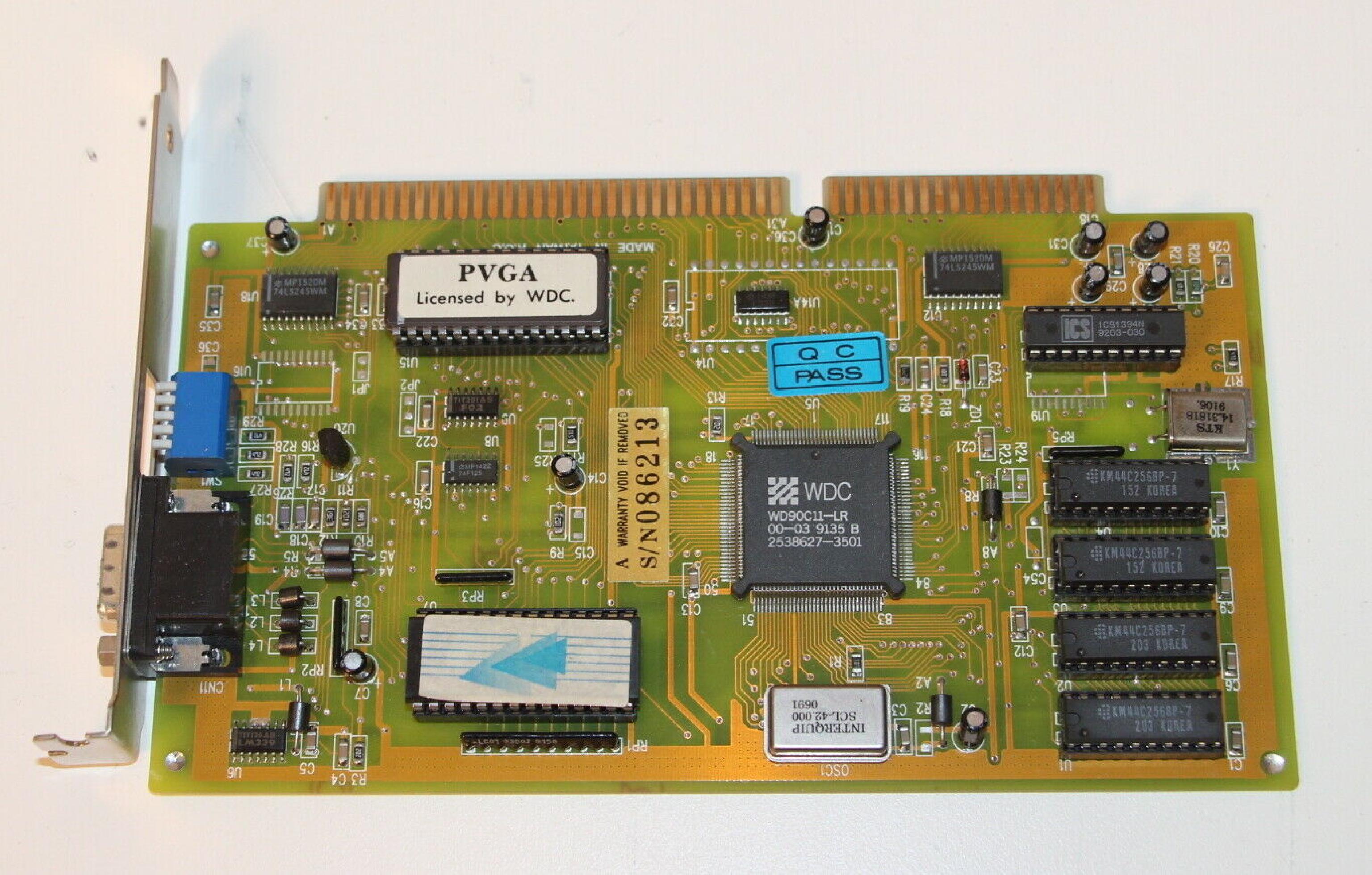 WESTERN DIGITAL / WD WD90C11-LR ISA VGA CARD