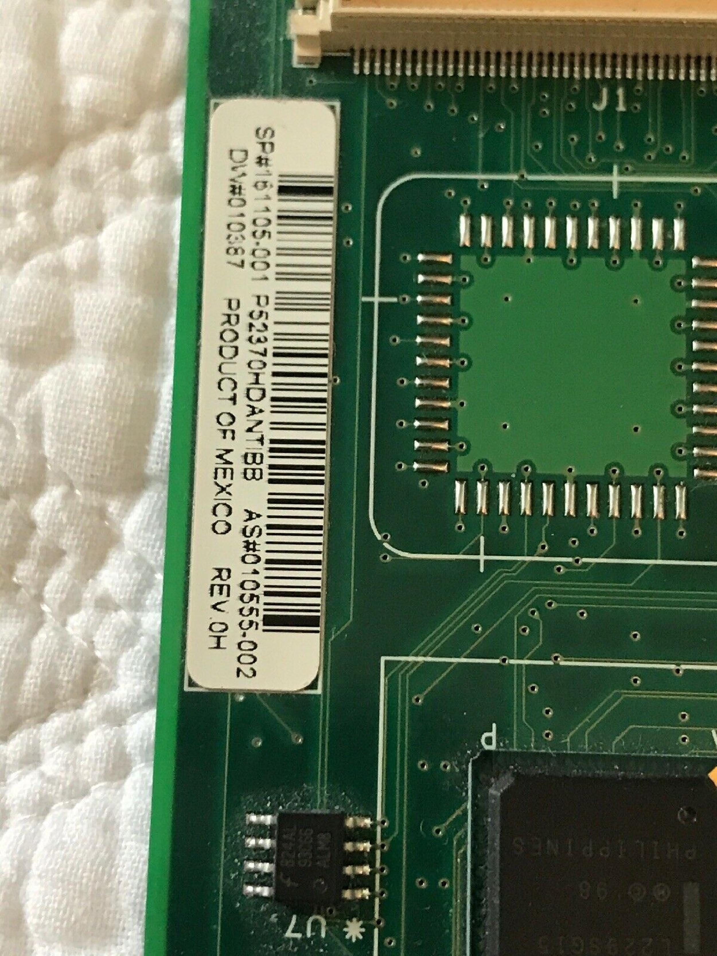 COMPAQ / HEWLETT PACKARD / HP 161105-001 10/100 DUAL-CHANNEL 64-PCI NIC ETHERNET ADAPTER PCI DUAL NETWORK CARD PORT FAST INTERNET 64 BIT BASE BOARD (2) RJ-45 CONNECTORS (UPGRADABLE TO FOUR PORTS)