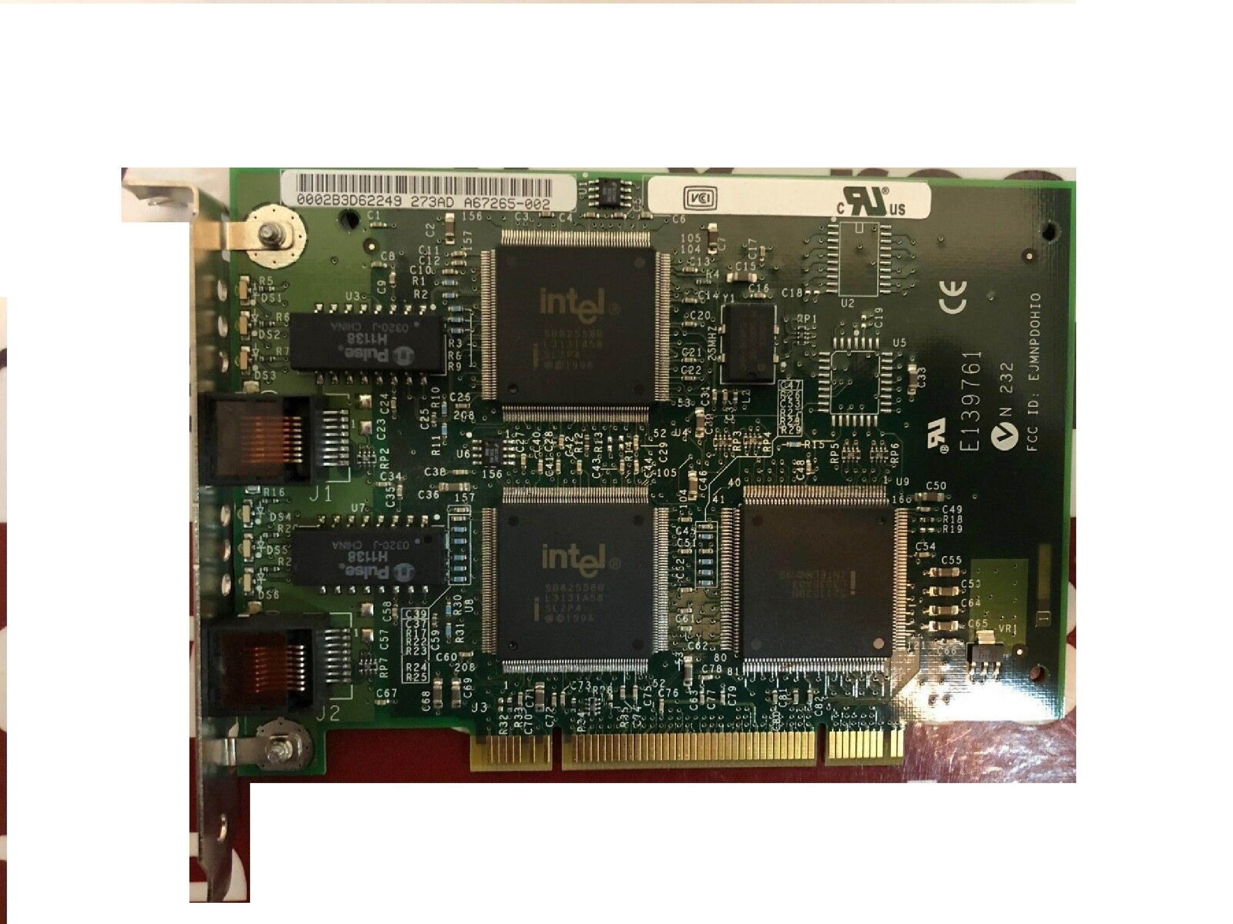 INTEL 703875-004 DUAL 10/100TX PCI NIC NETWORK CARD