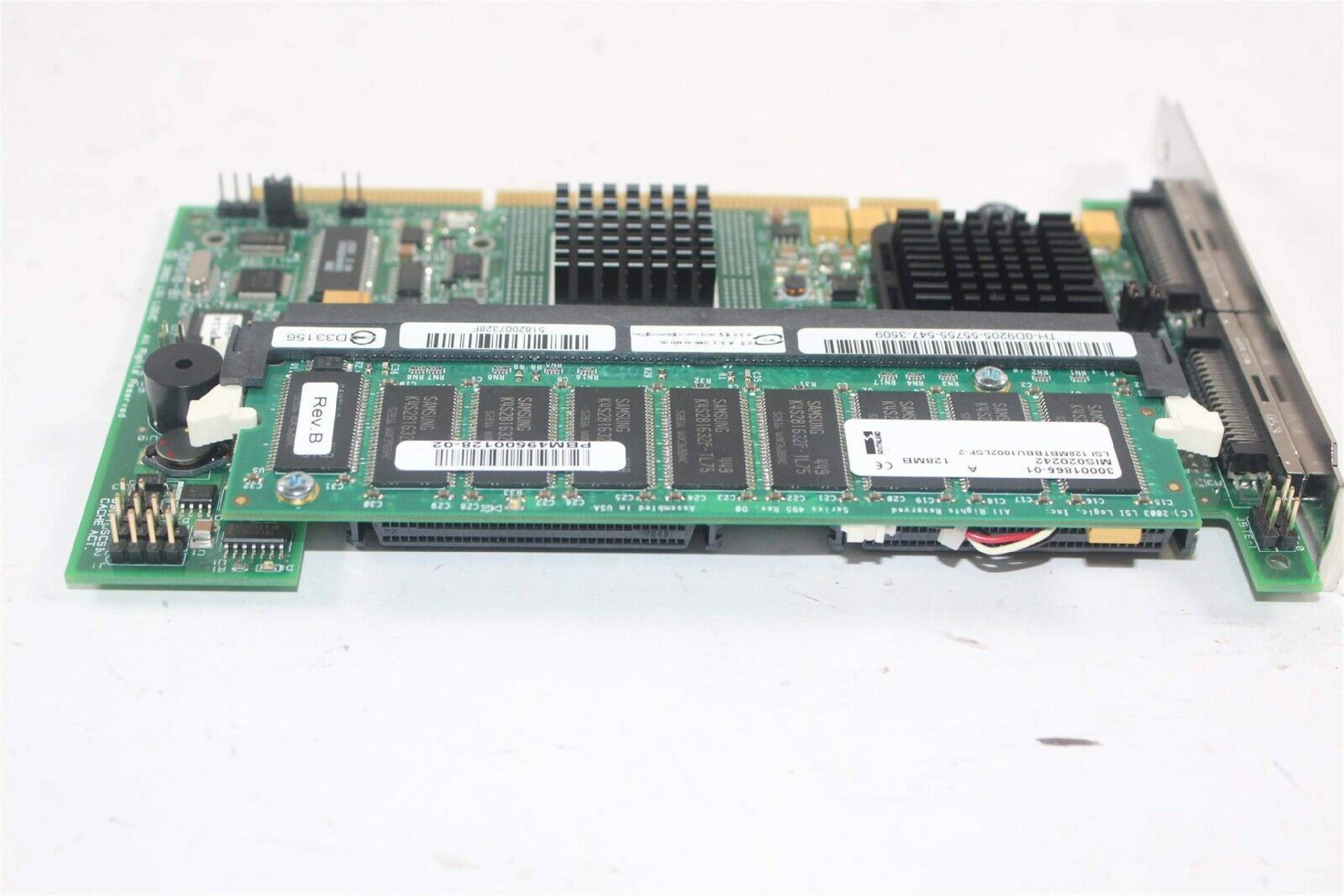 DELL D9205 PERC CONTROLLER WITH REBUILT BATTERY PACK Dell 0J4717 Dual Channel Ultra 320 SCSI Raid Controller Card