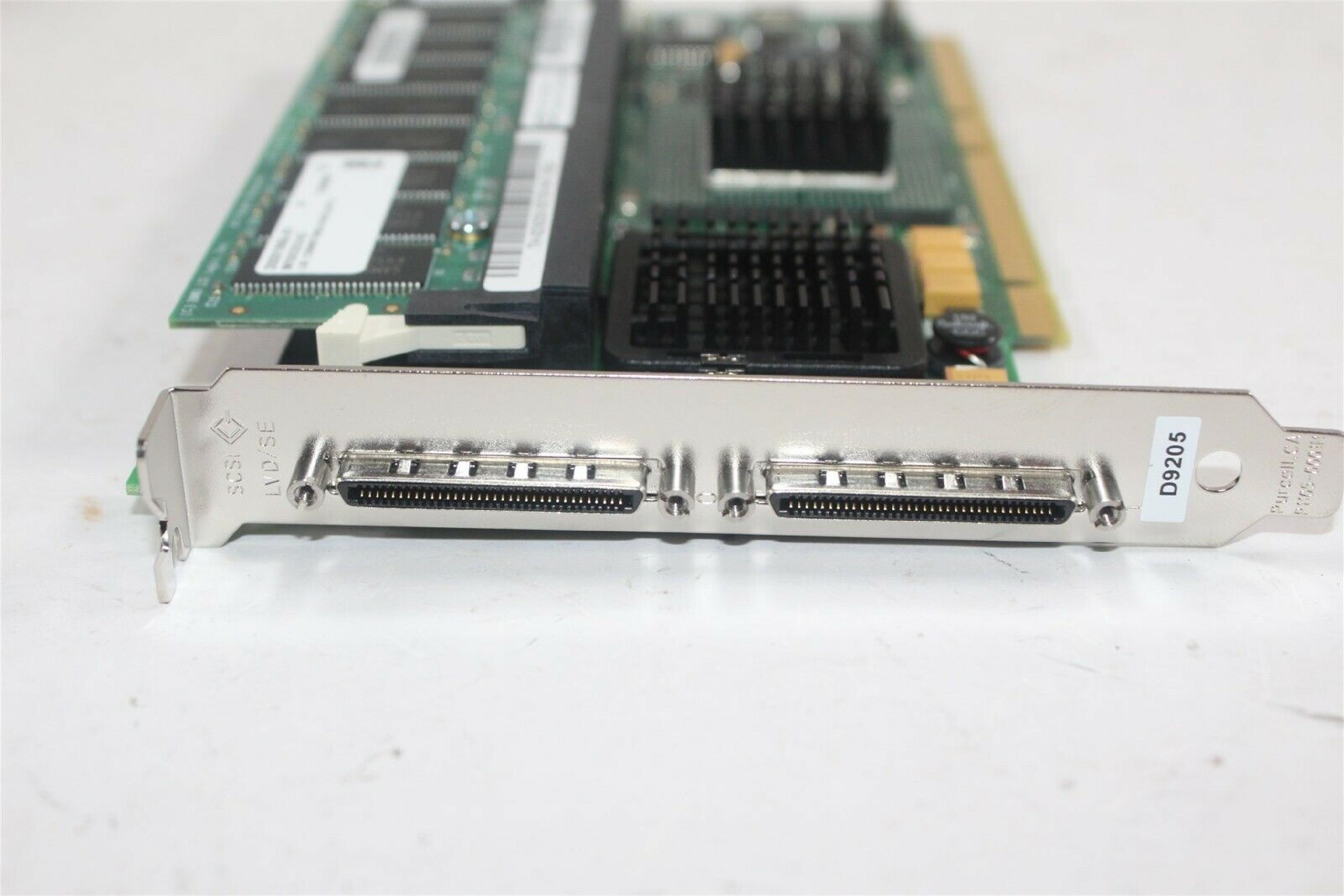 DELL D9205 PERC CONTROLLER WITH REBUILT BATTERY PACK Dell 0J4717 Dual Channel Ultra 320 SCSI Raid Controller Card