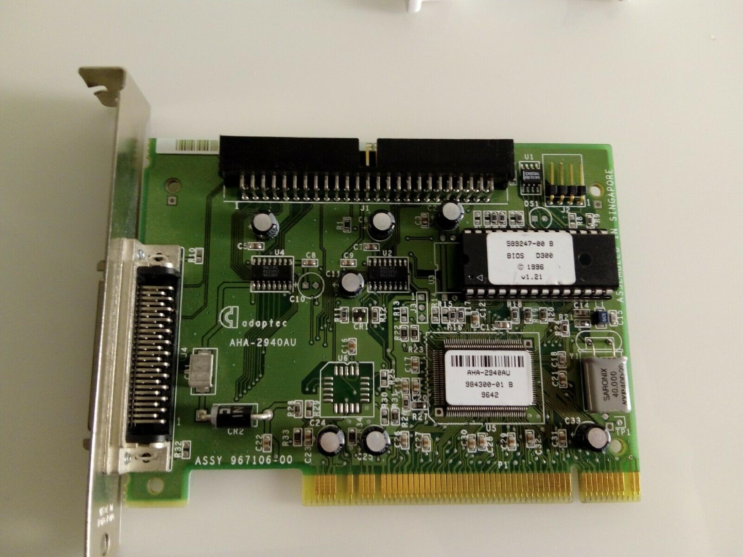 ADAPTEC 967106-00 PCI SCSI CONTROLLER CARD