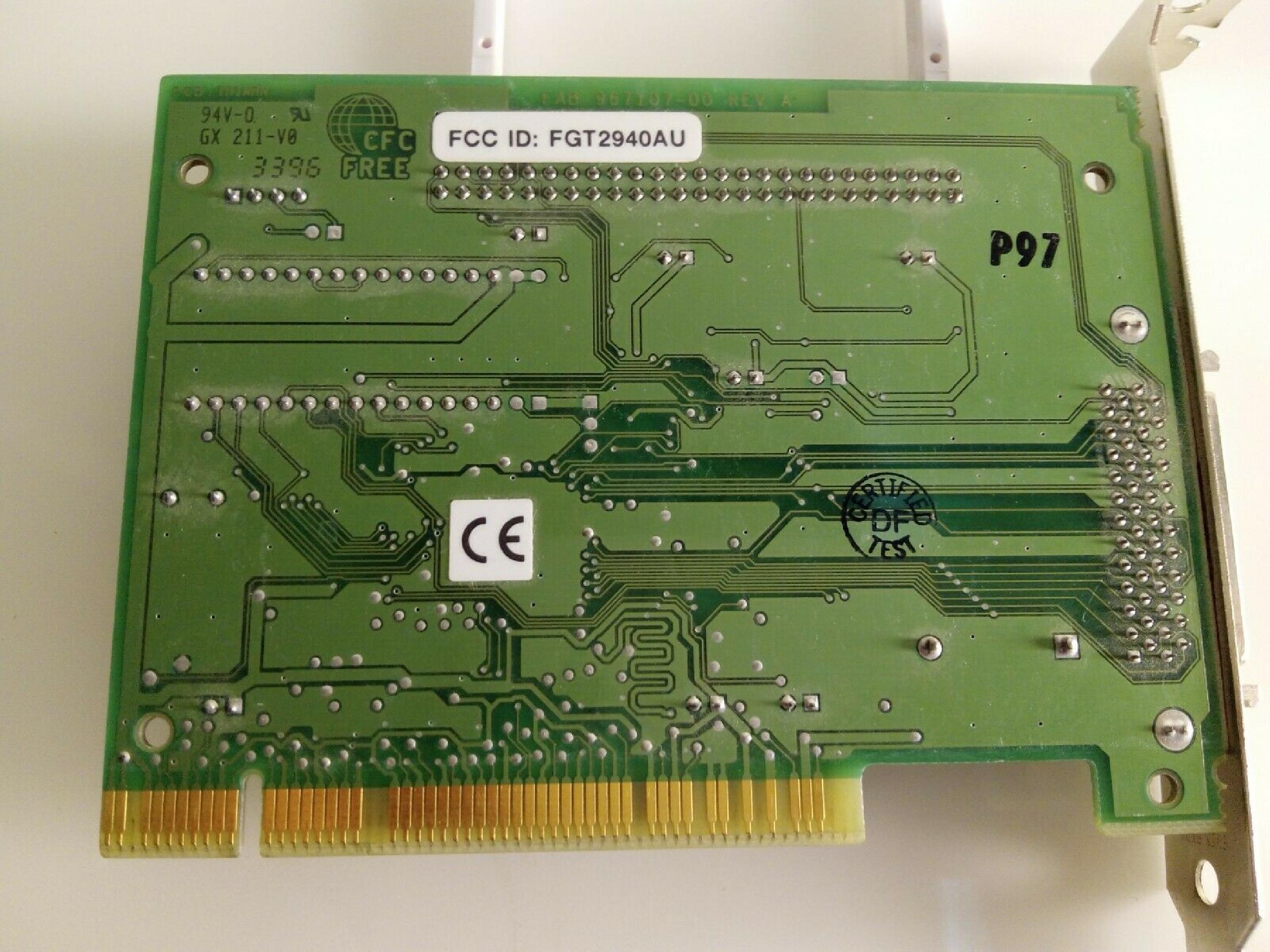 ADAPTEC 967106-00 PCI SCSI CONTROLLER CARD