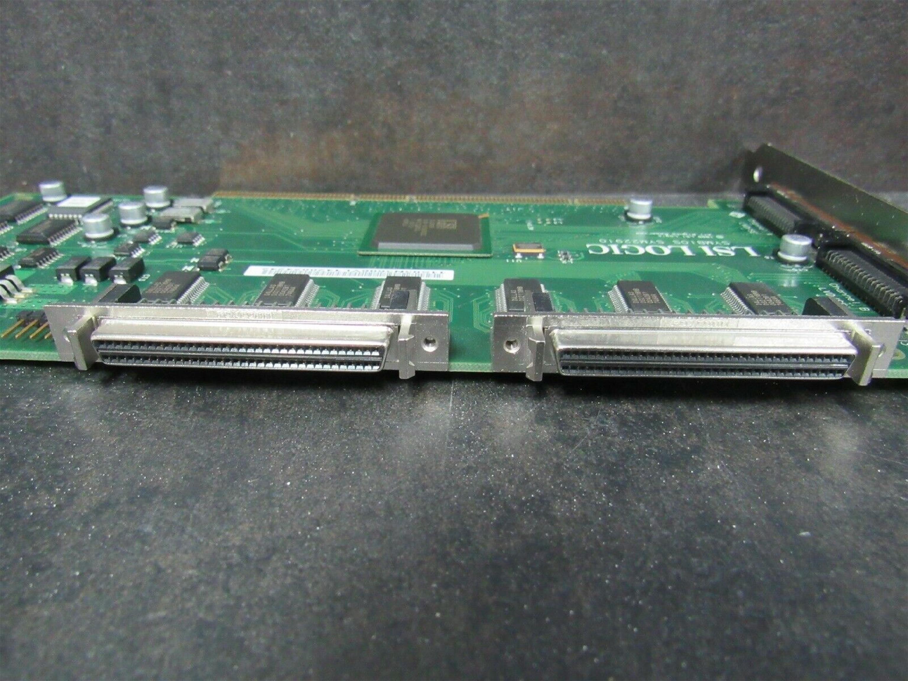 LSI LOGIC / SYMBIOS SYM22910 64BIT PCI DUAL CHANNEL SCSI LVD CARD 64 BIT LVD/SE CONTROLLER U160 PORT