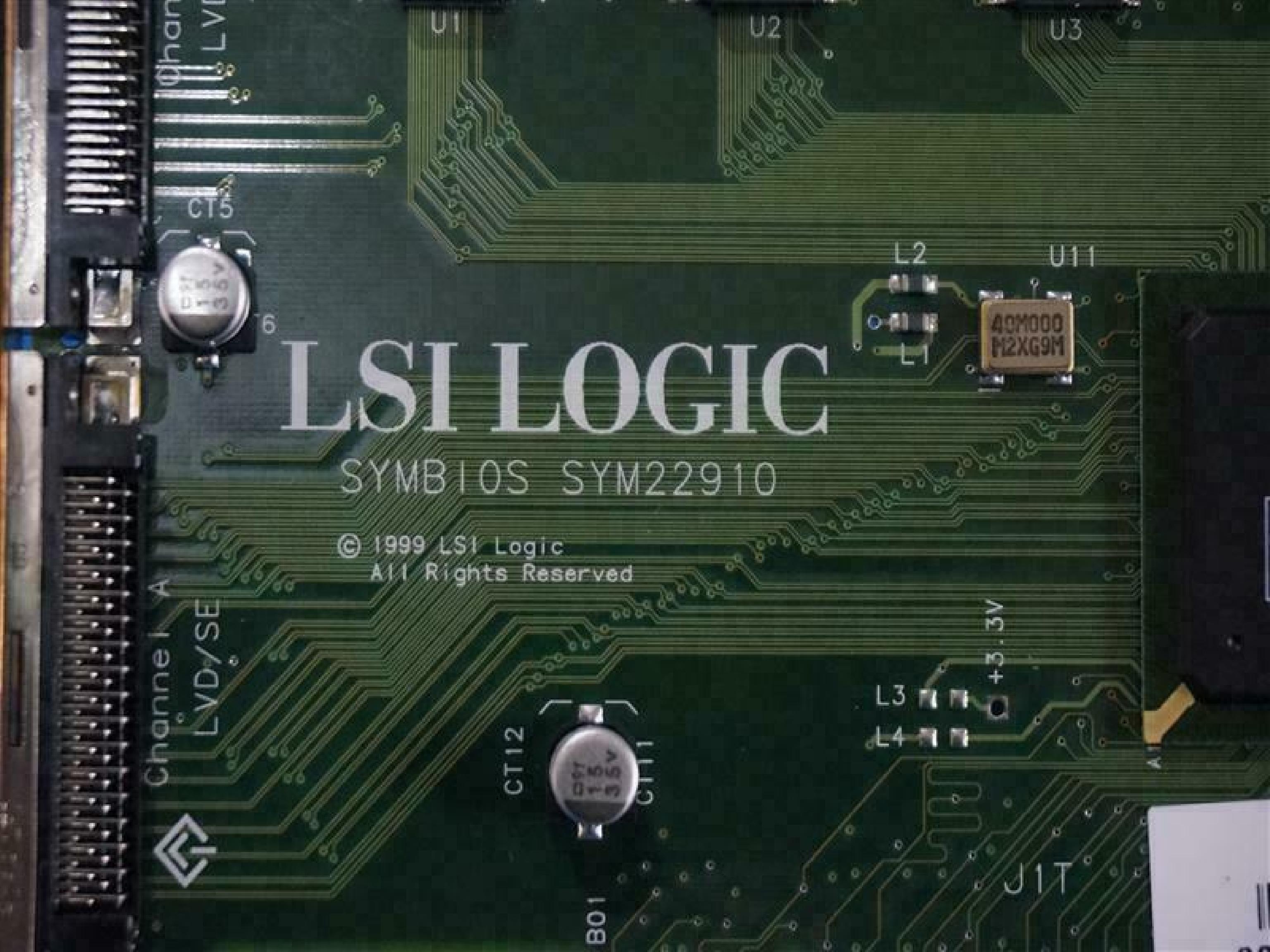 LSI LOGIC 348-0038637 64BIT PCI DUAL CHANNEL SCSI LVD CARD