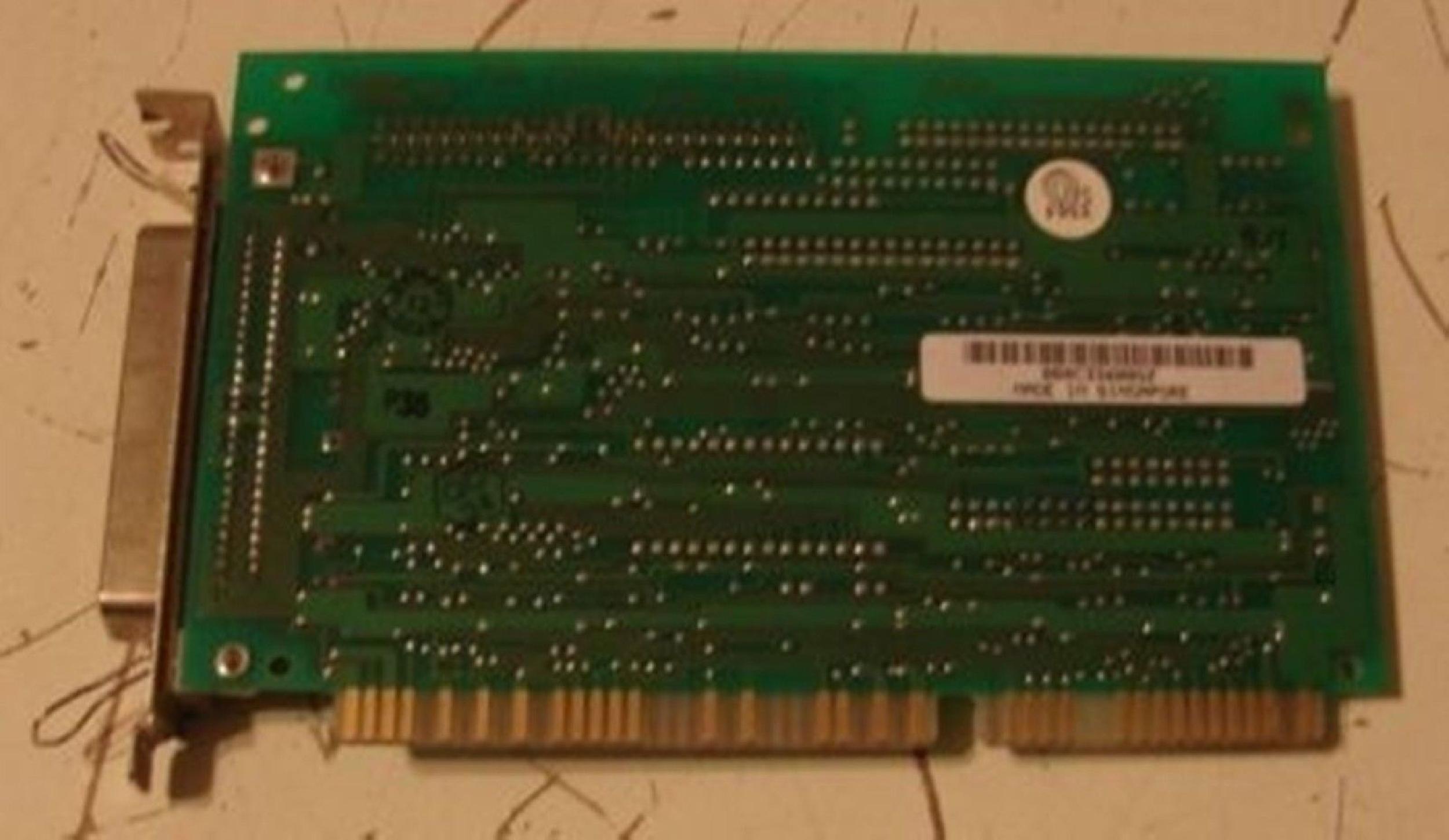 ADAPTEC AHA-1510 HARD DRIVE AND FLOPPY CONTROLLER CARD